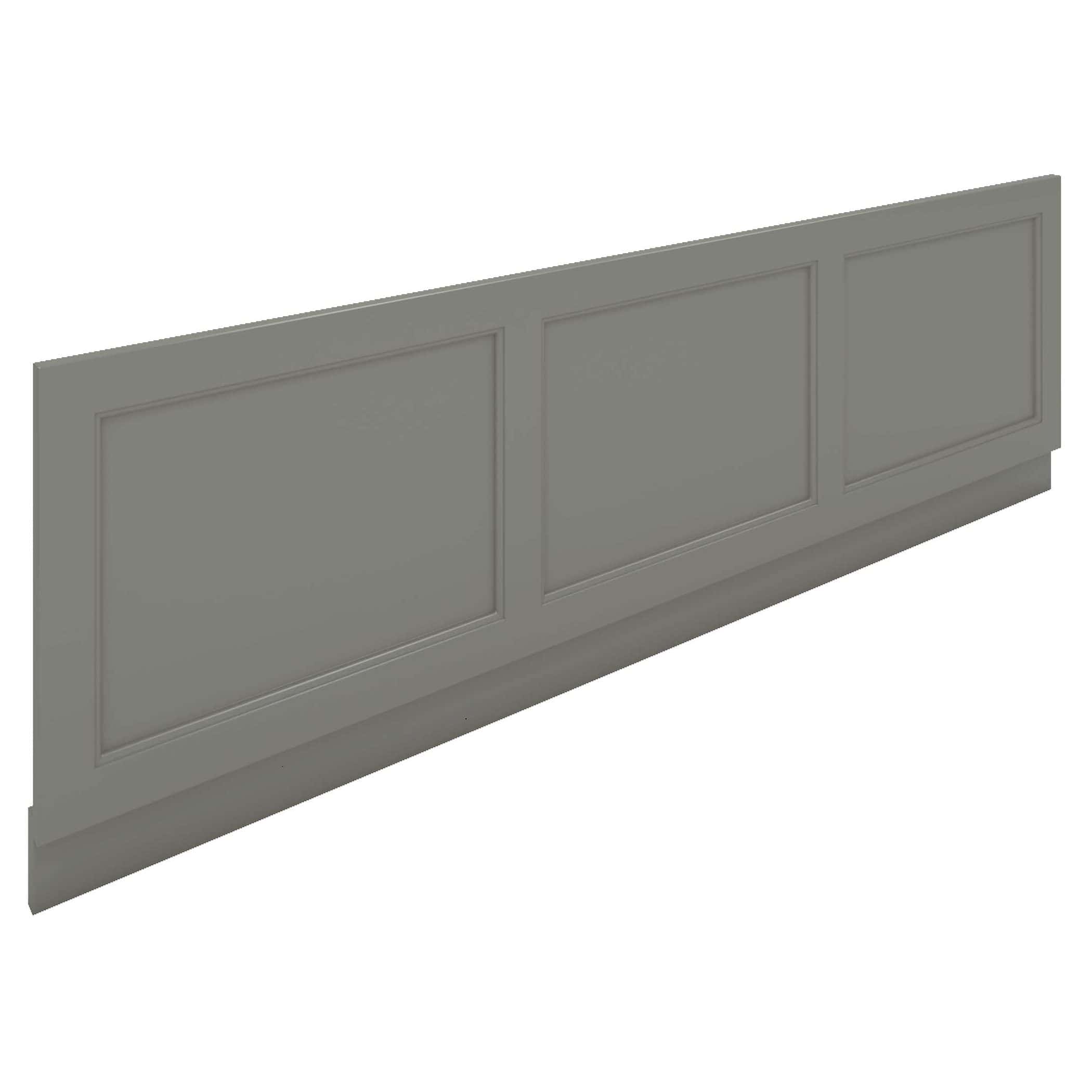 3. Elegant grey bathroom wainscoting with classic recessed panel design, perfect for adding style and sophistication to any contemporary or traditional bathroom or laundry room.