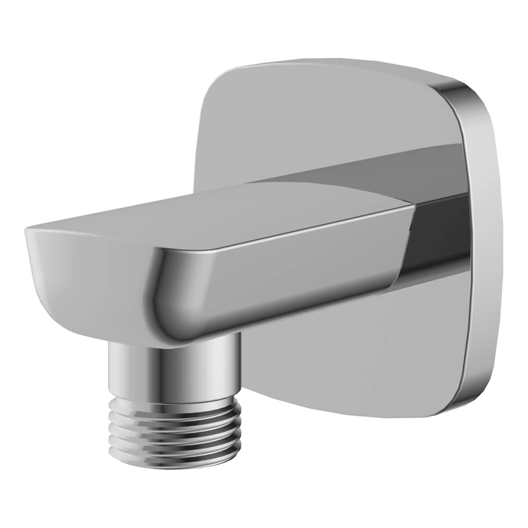 Chrome bathroom shower valve handle, modern bathroom fixture for water control, sleek and durable bathroom hardware accessory, ideal for contemporary bathroom designs.