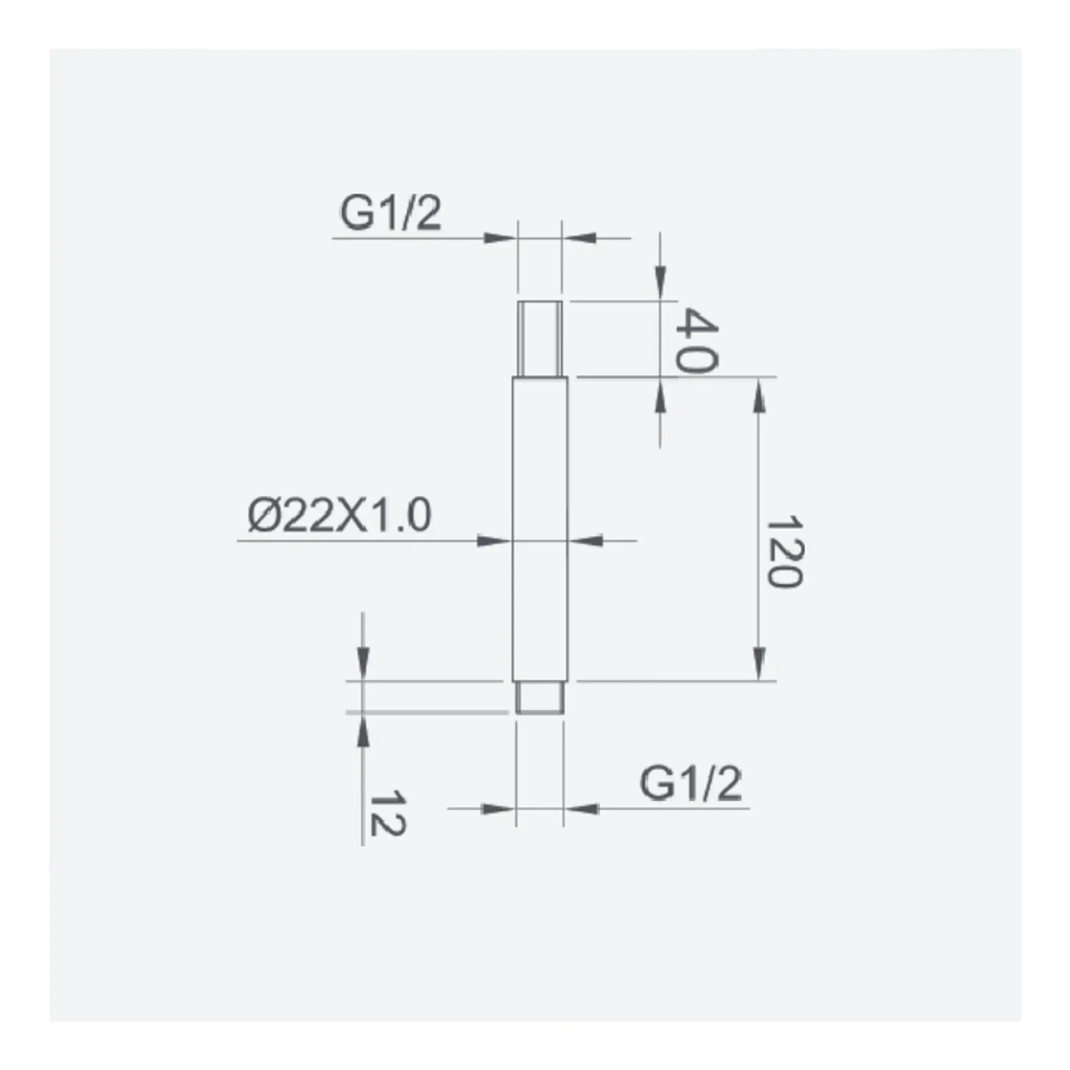 High-quality bathroom fixture technical drawing from Bubly Bathrooms, showcasing detailed measurements and specifications for plumbing components, ideal for bathroom renovation or installation projects.