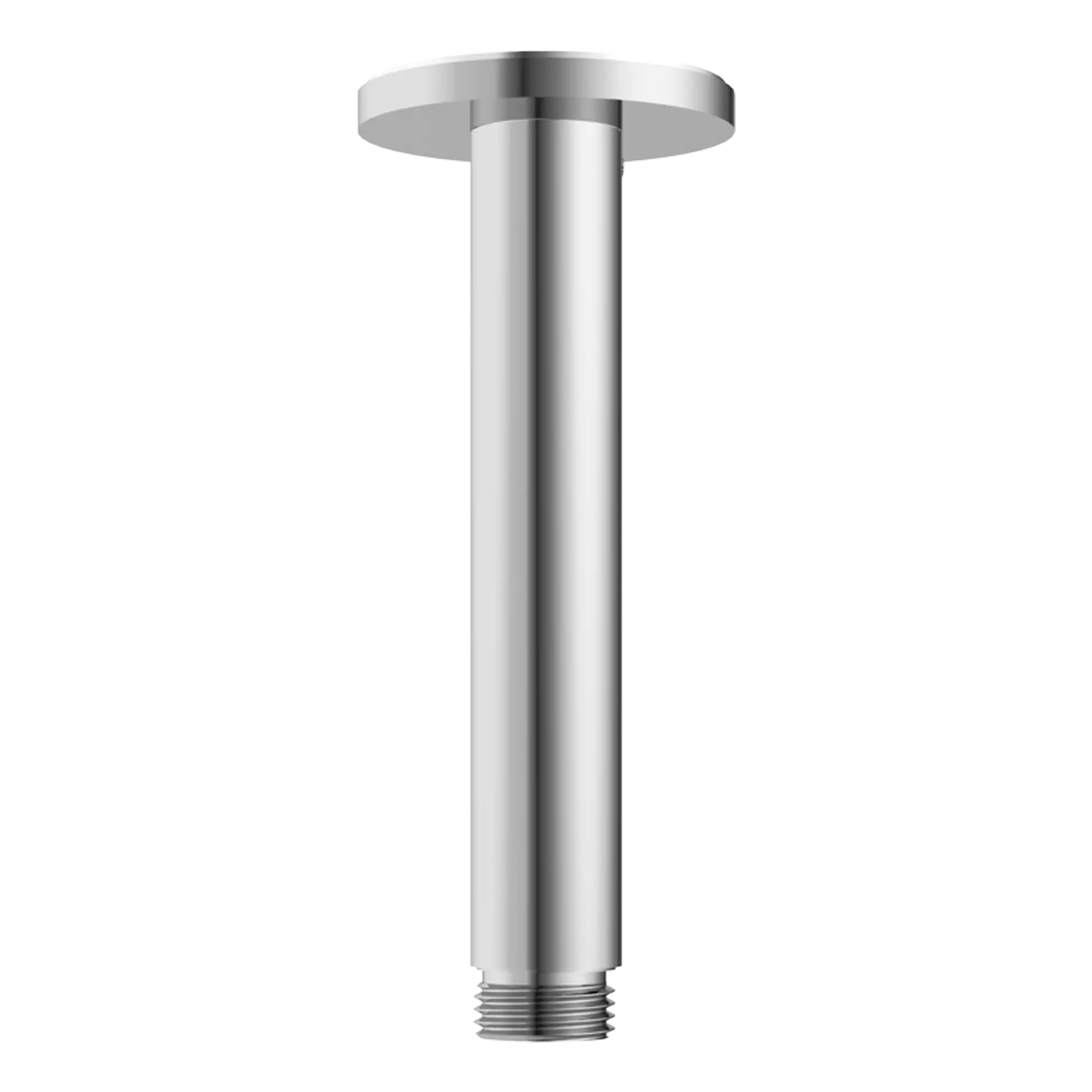 Shower header pipe in polished chrome finish, ideal for modern bathroom upgrades and bathroom accessories. Durable, rust-resistant, and stylish element for contemporary bathroom design.