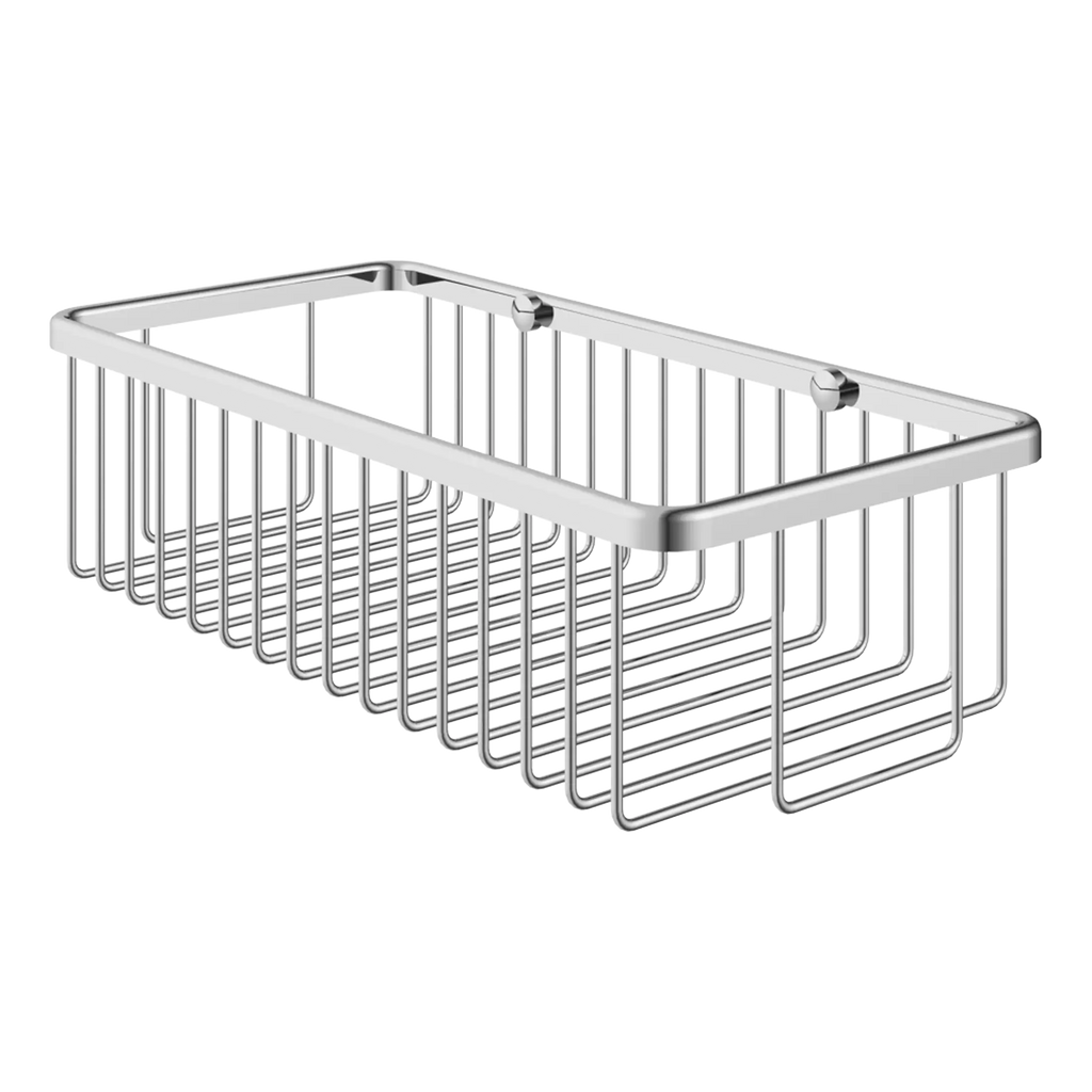 Stainless steel kitchen sink wire basket for bathroom and kitchen storage, durable and rust-resistant. Perfect for organising utensils, toiletries, or cleaning supplies.
