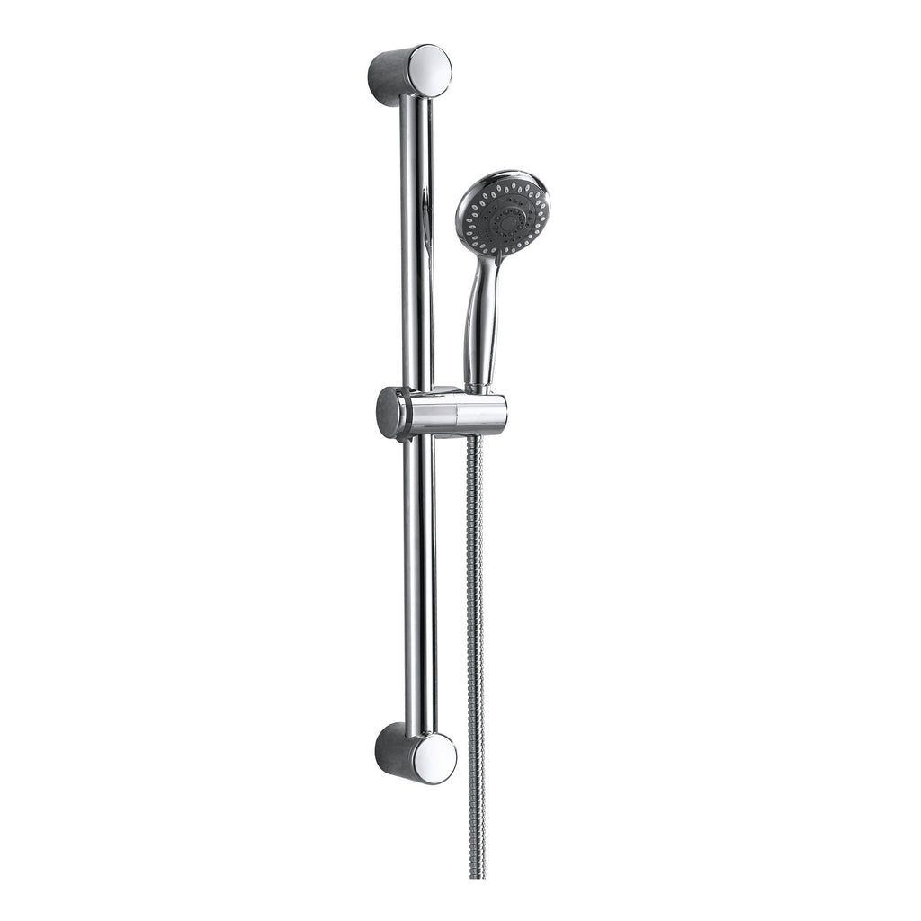 Scudo Chrome Round Slide Rail Kit with Multi-Function Handset