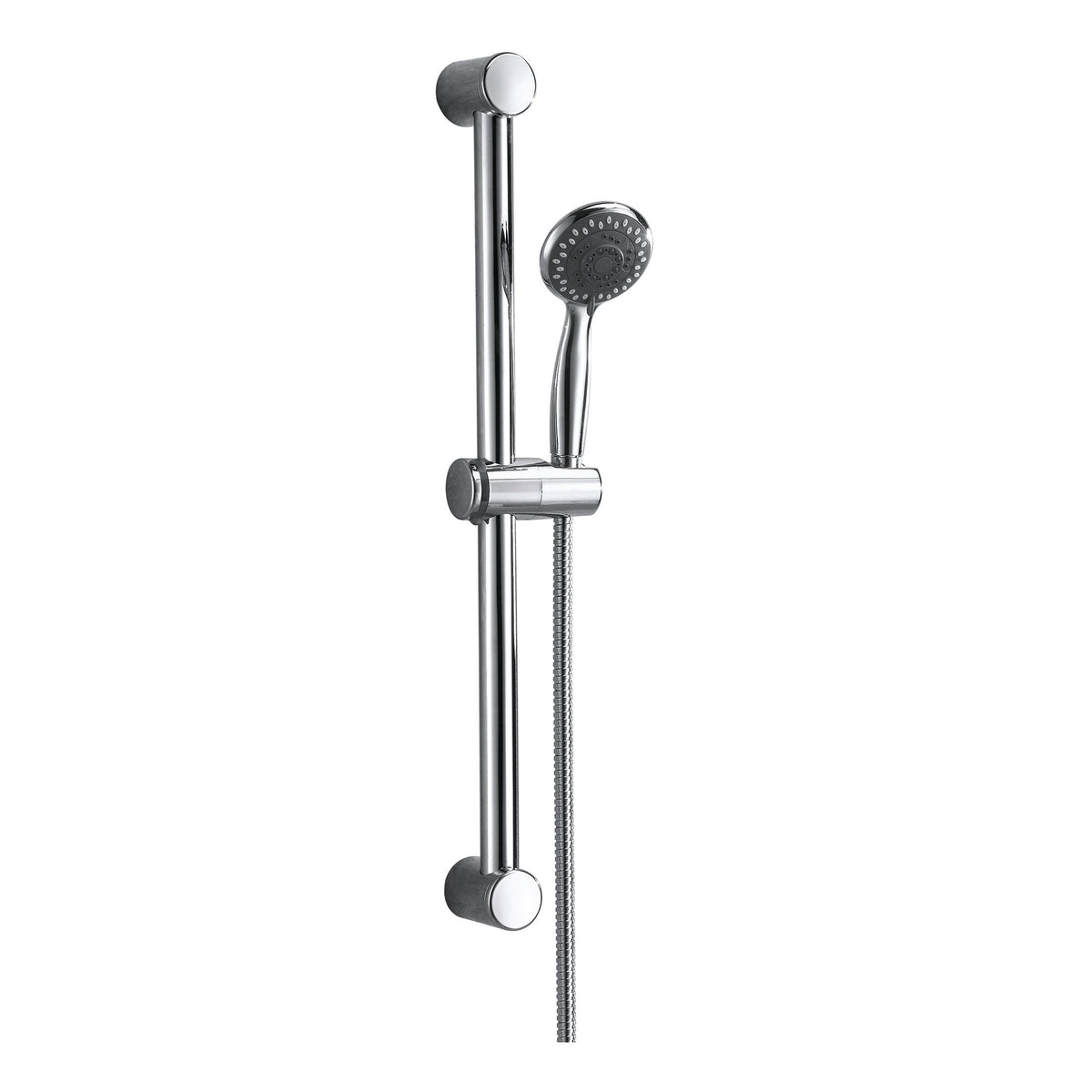 Scudo Chrome Round Slide Rail Kit with Multi-Function Handset