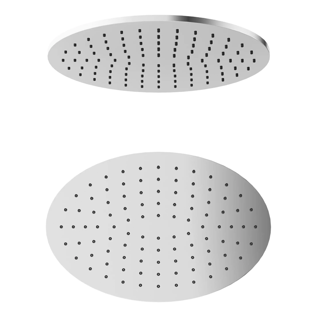 Shower heads with modern chrome finish, designed for luxurious bathroom upgrades and optimal water flow. Perfect for contemporary bathroom renovations and shower systems.