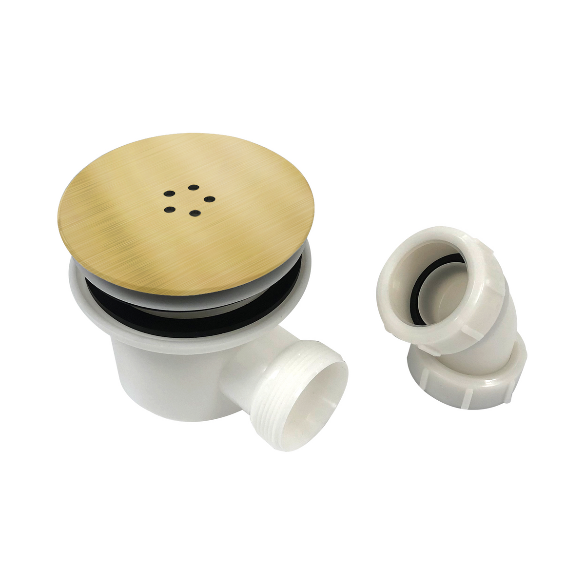 Scudo Fast Flow Waste - Brushed Brass