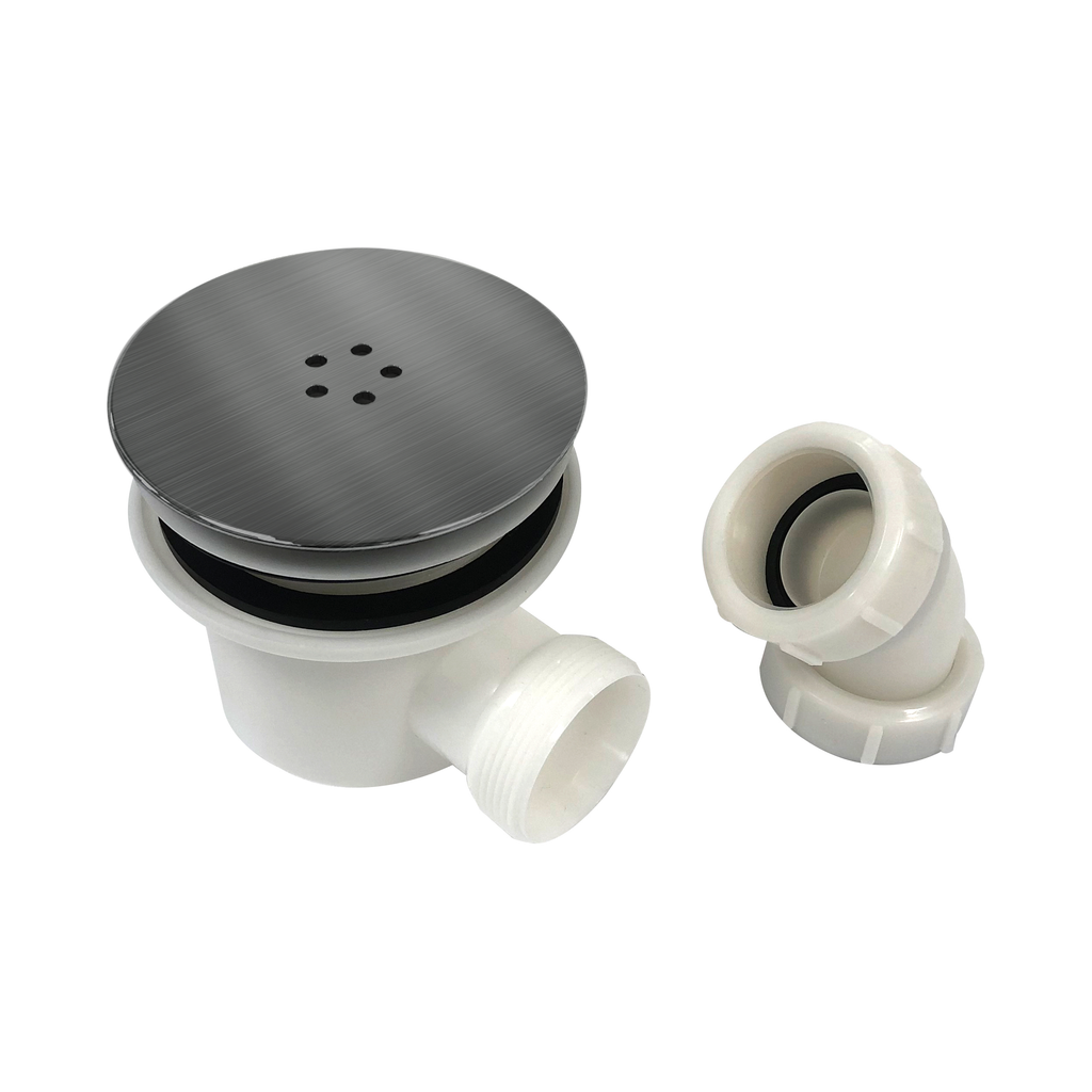 Scudo Gunmetal Shower Tray Waste