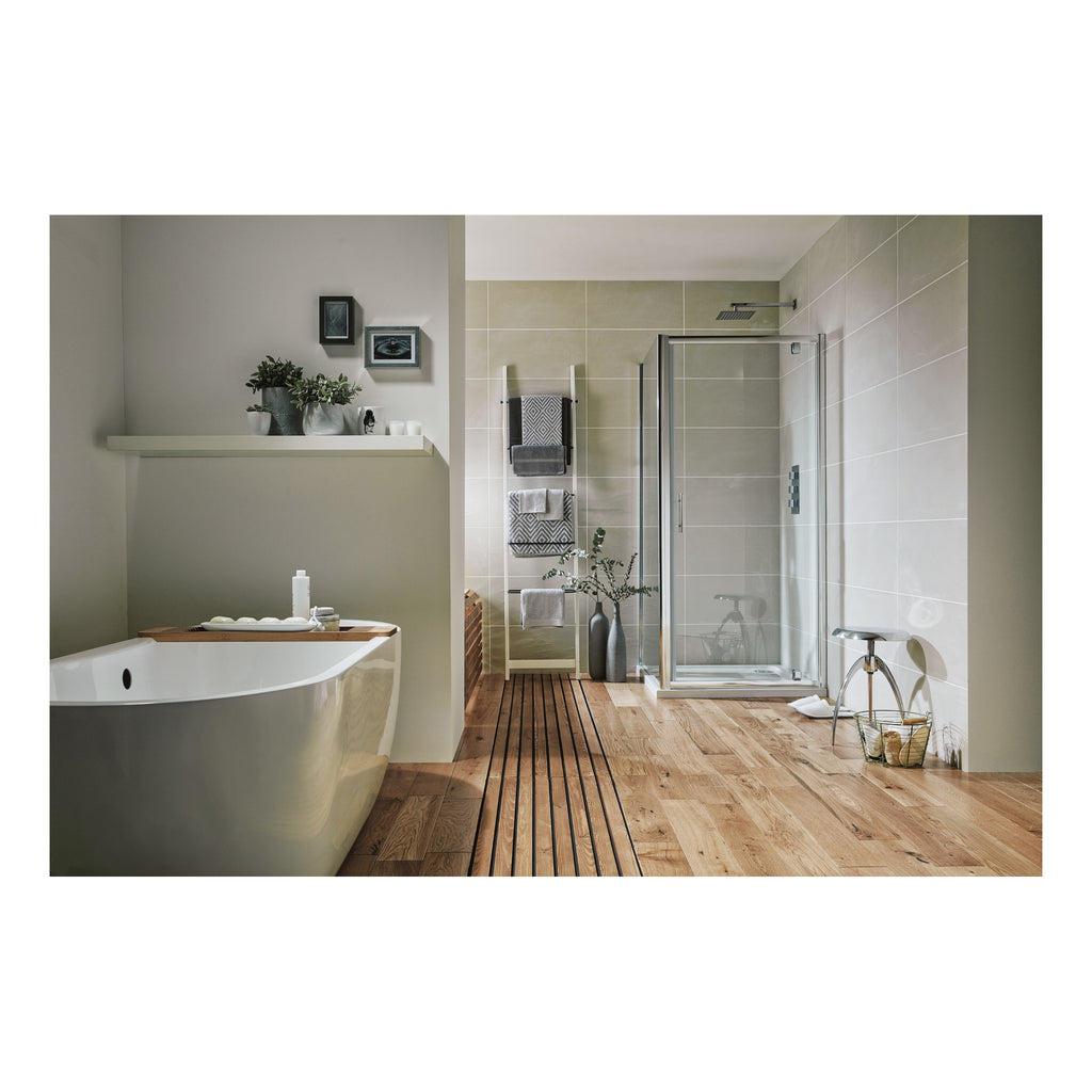 Scudo S6 Pivot Shower Door With Side Panel