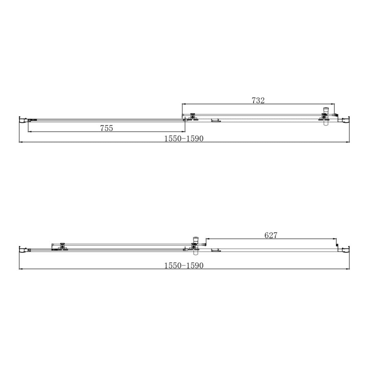 Scudo Korra Sliding Shower Door With Side Panel