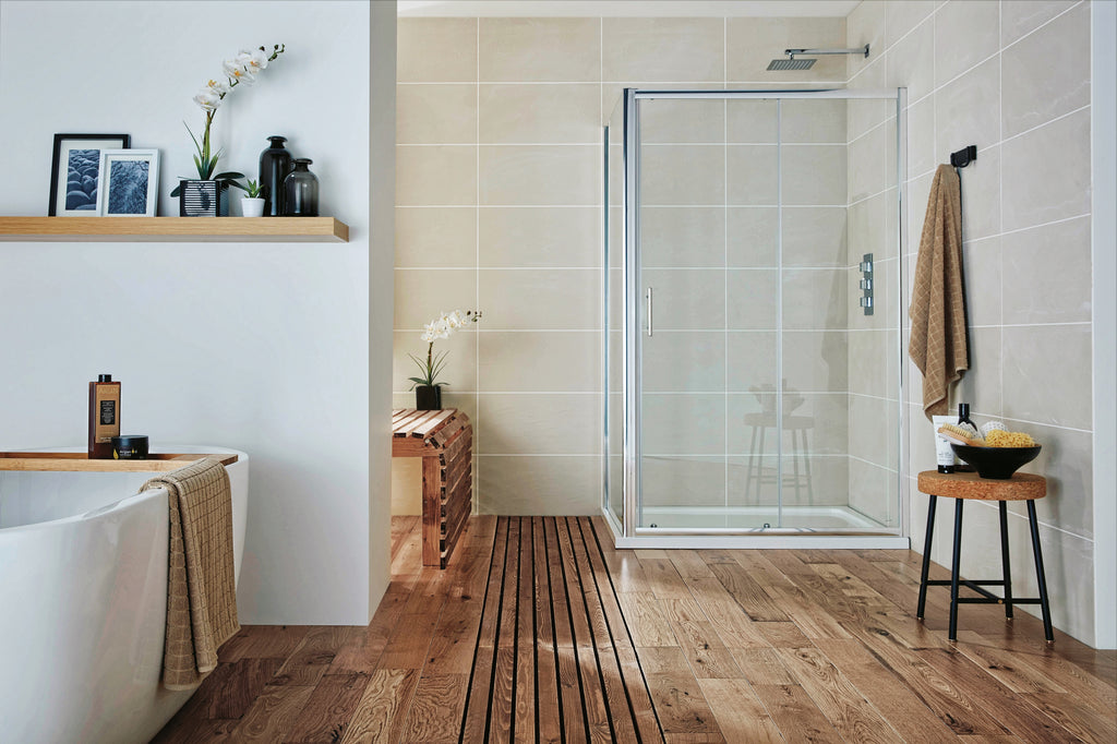 Scudo Korra Sliding Shower Door With Side Panel
