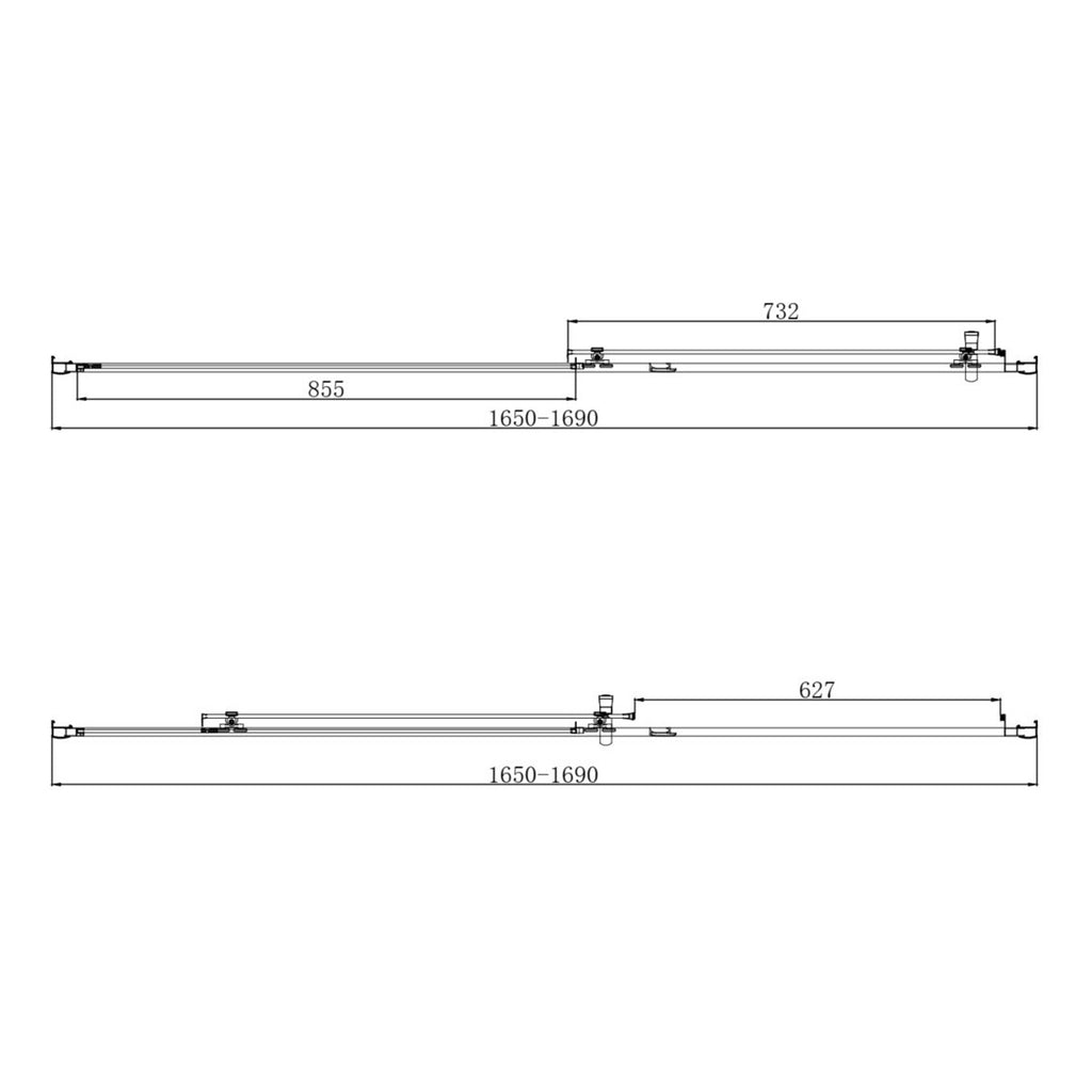 Scudo Korra Sliding Shower Door With Side Panel