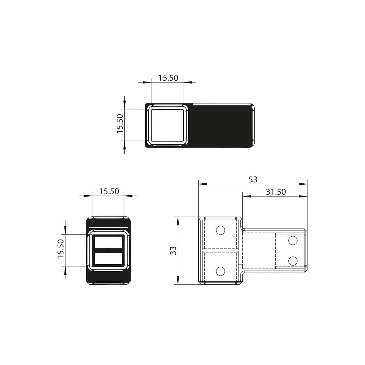 Scudo Forte Wetroom Joining Piece
