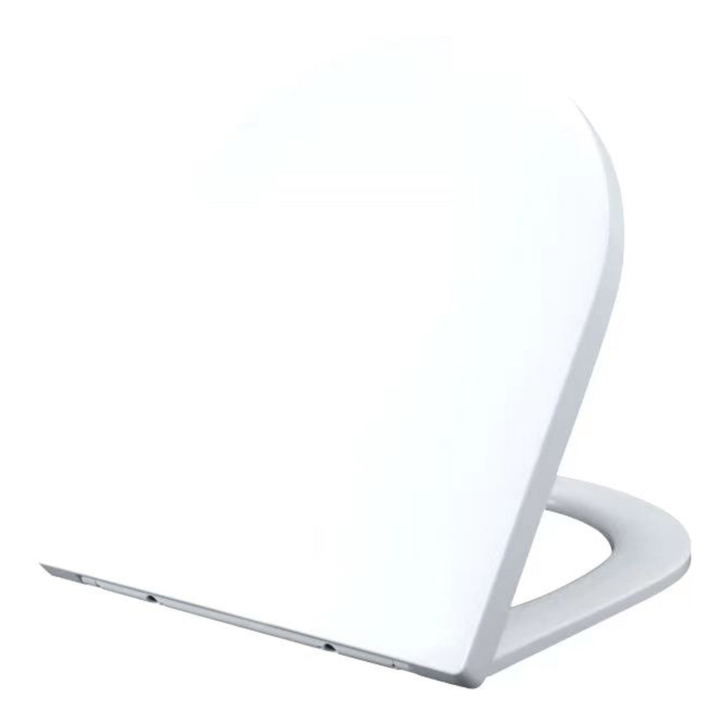Scudo Luxury White Heavyweight D Shape Soft Close Toilet Seat