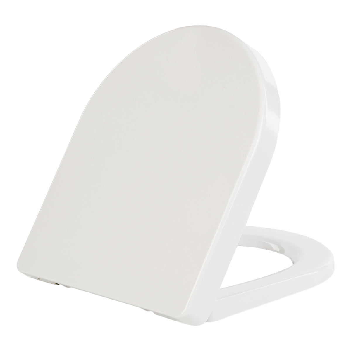 Scudo Luxury White Heavyweight D Shape Soft Close Toilet Seat