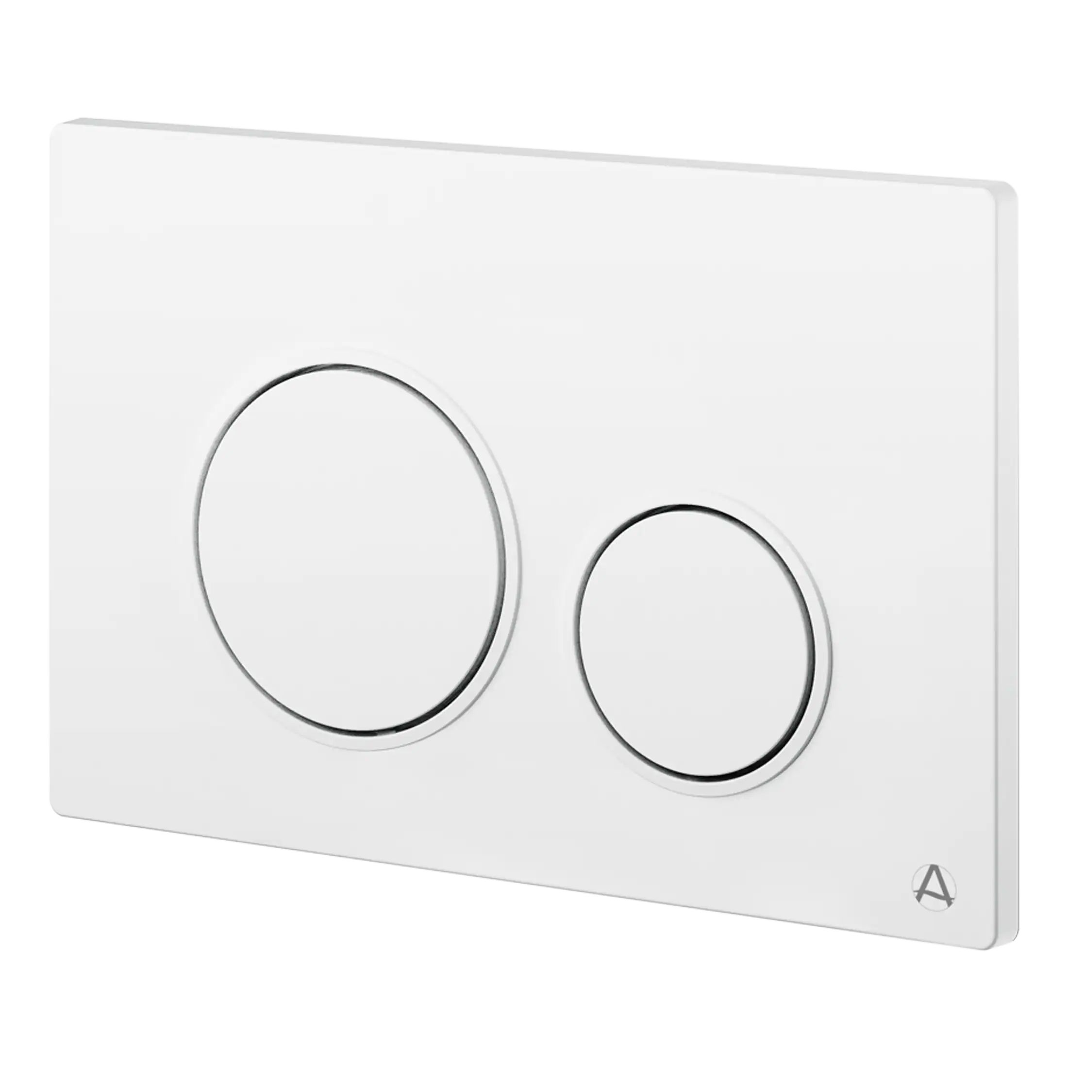 Aqualla Solara Round Button Dual Flush Plate