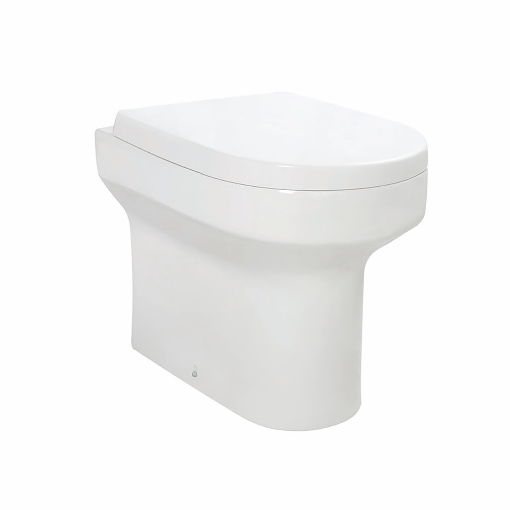 Scudo Spa Rimless Back To Wall Toilet With Wrap Over Seat
