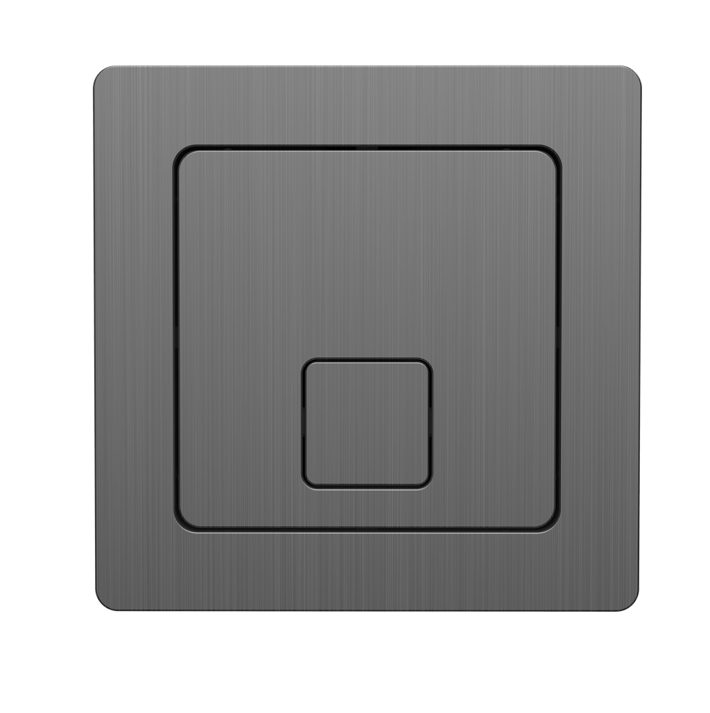 Scudo Gunmetal Square Dual Flush Button
