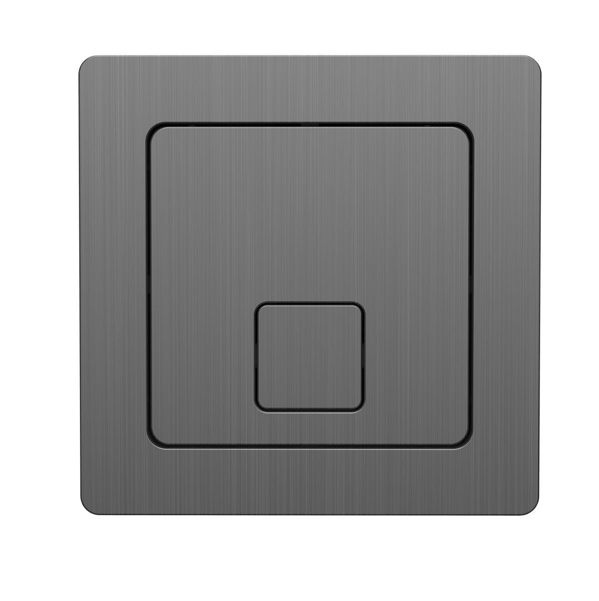 Scudo Gunmetal Square Dual Flush Button