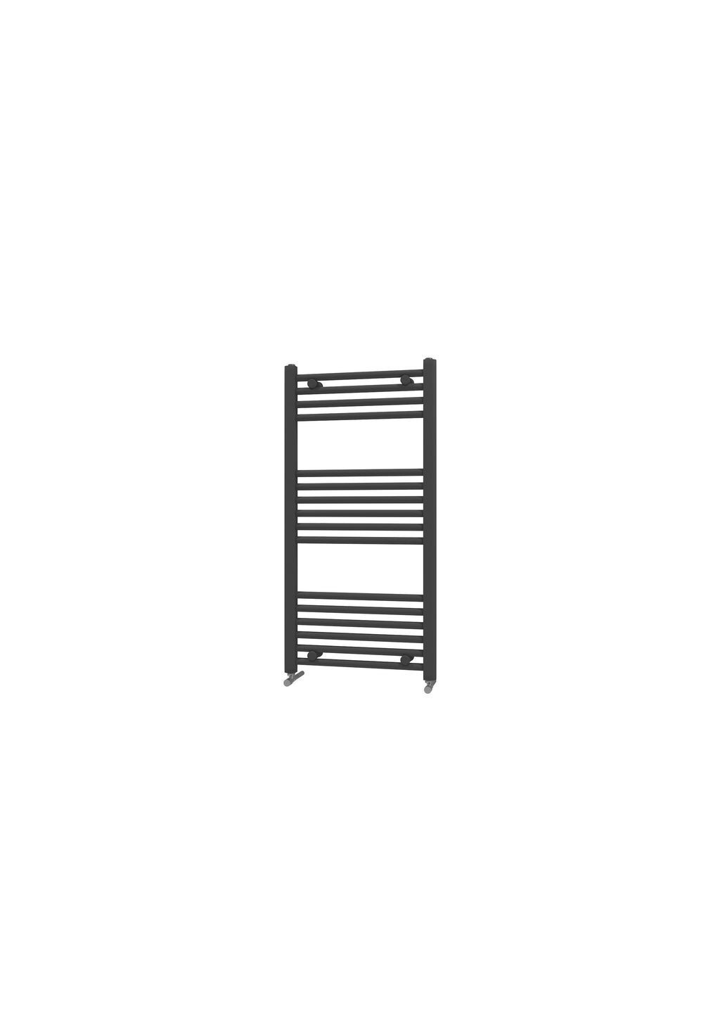 Scudo Strive Vertical Black Towel Radiator, 1000mm X 400mm