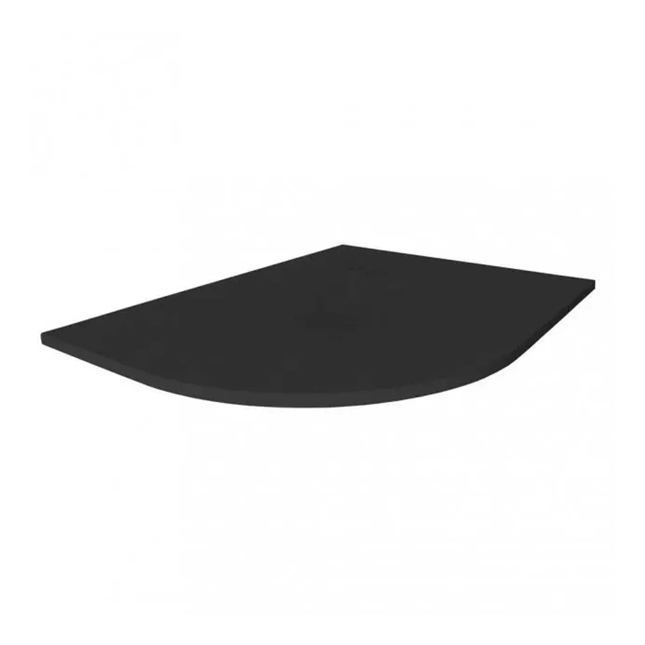 Sleek black bathroom shelf for modern bathroom storage and organisation. Perfect for holding toiletries or decorative items, blending style and functionality in your bathroom space.