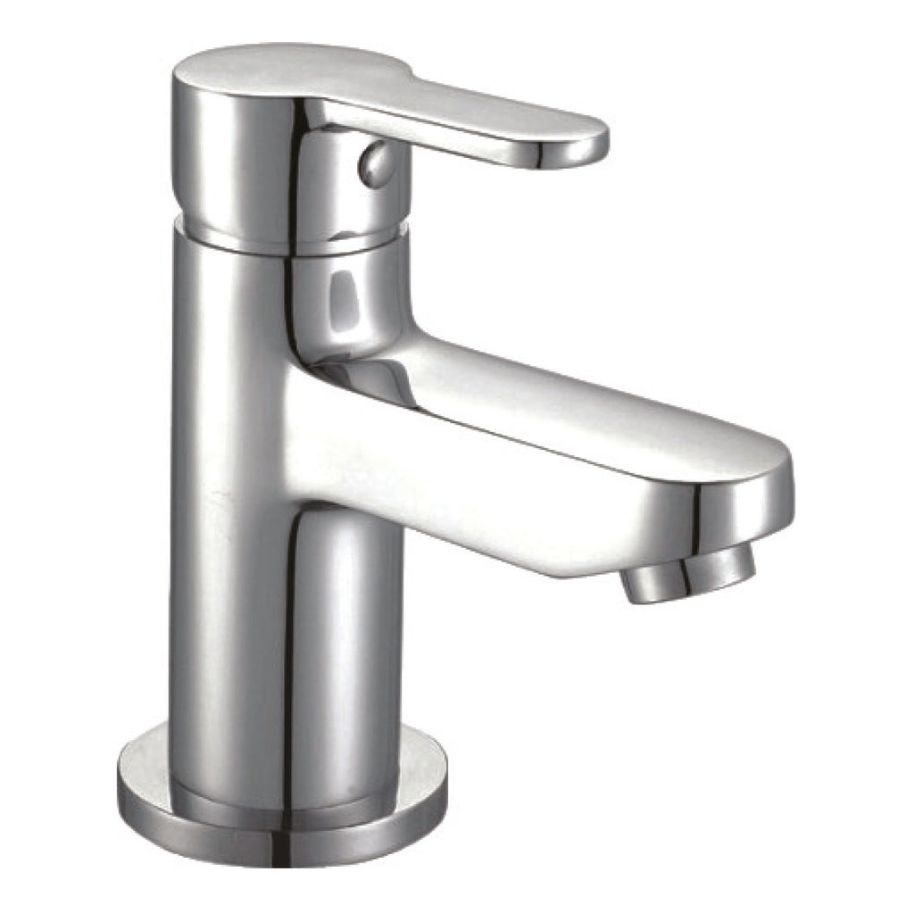 Scudo Favour Mono Basin Mixer Tap With Push Waste - Chrome