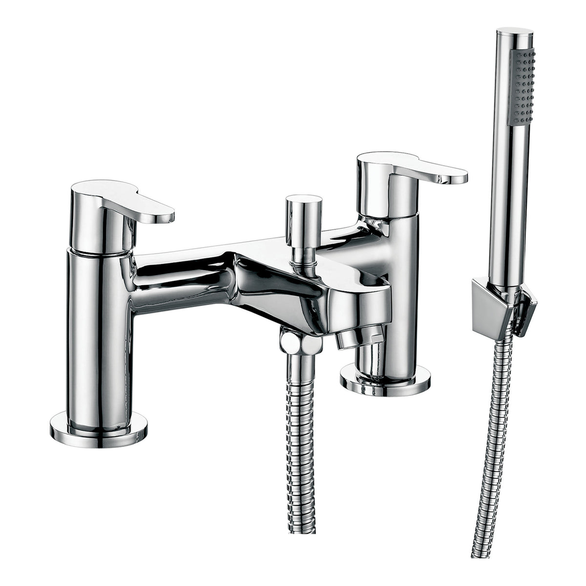 Scudo Favour Bath Shower Mixer Tap With Shower Kit And Wall Bracket - Chrome