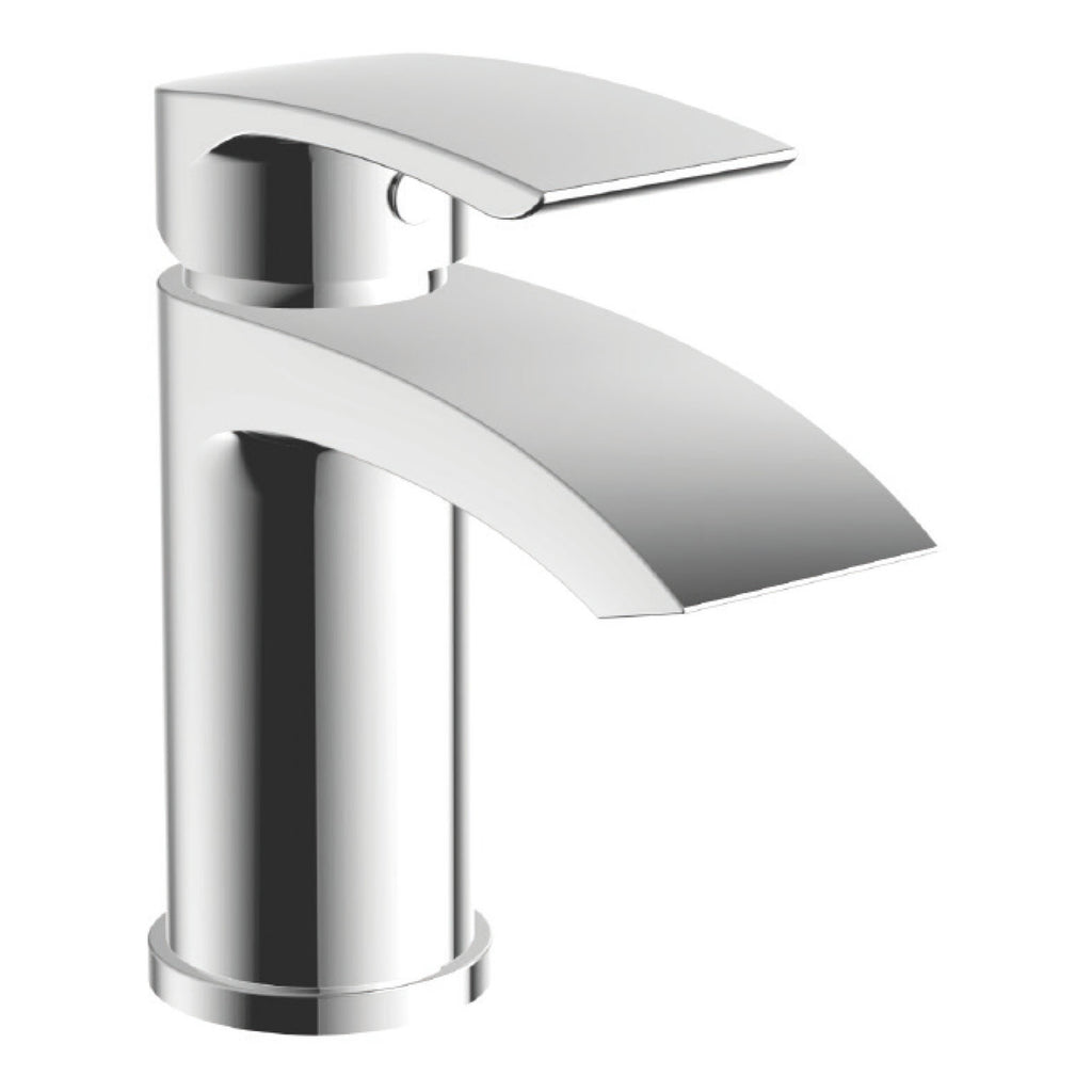 Scudo Belini Mono Basin Mixer Tap With Push Waste, Chrome