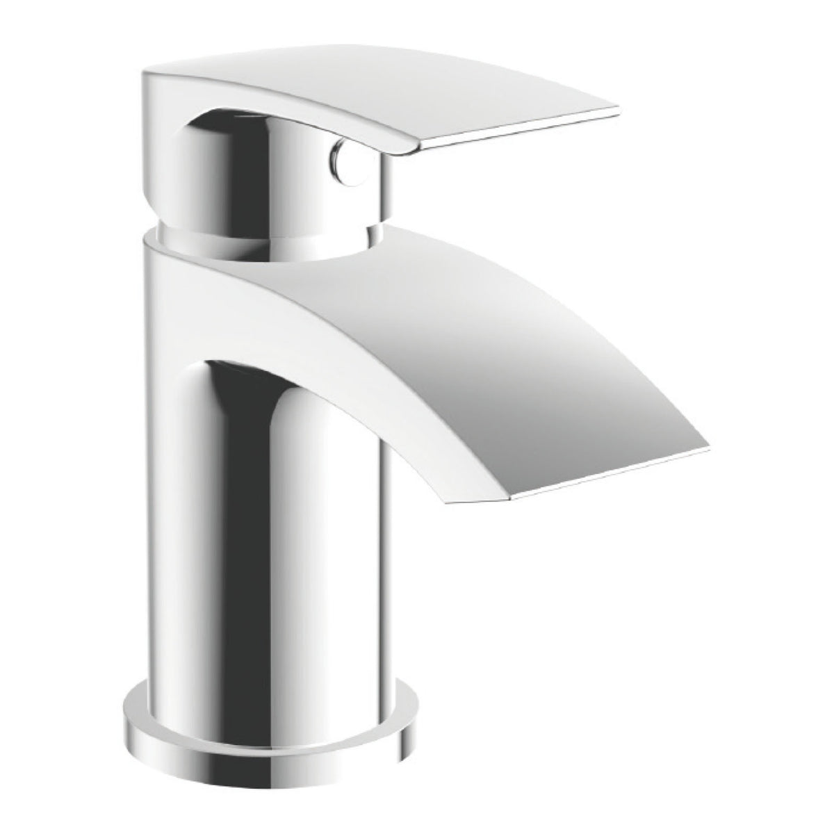 Scudo Belini Mini Mono Basin Mixer Tap With Push Waste, Chrome