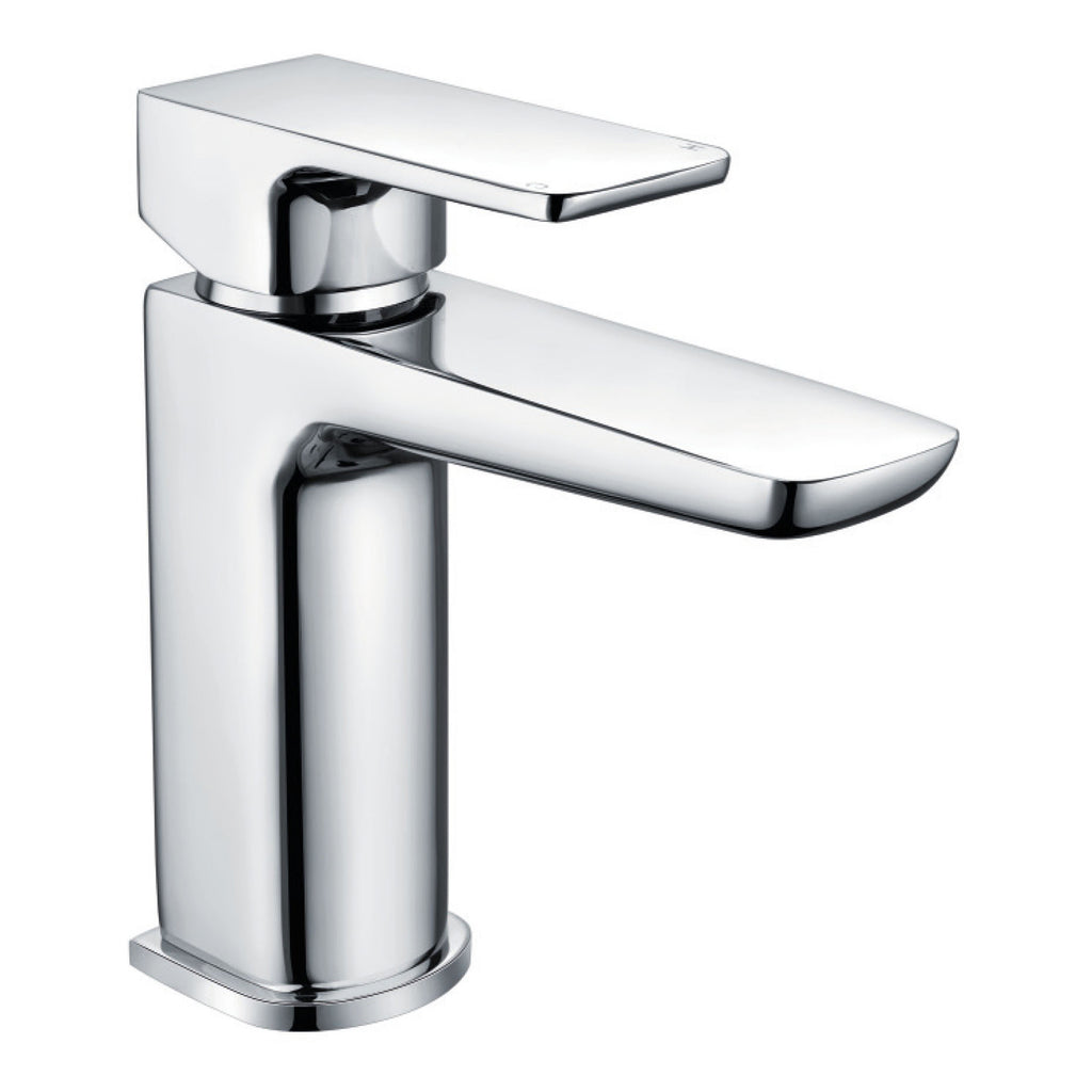 Scudo Muro Mini Mono Basin Mixer Tap With Waste - Chrome