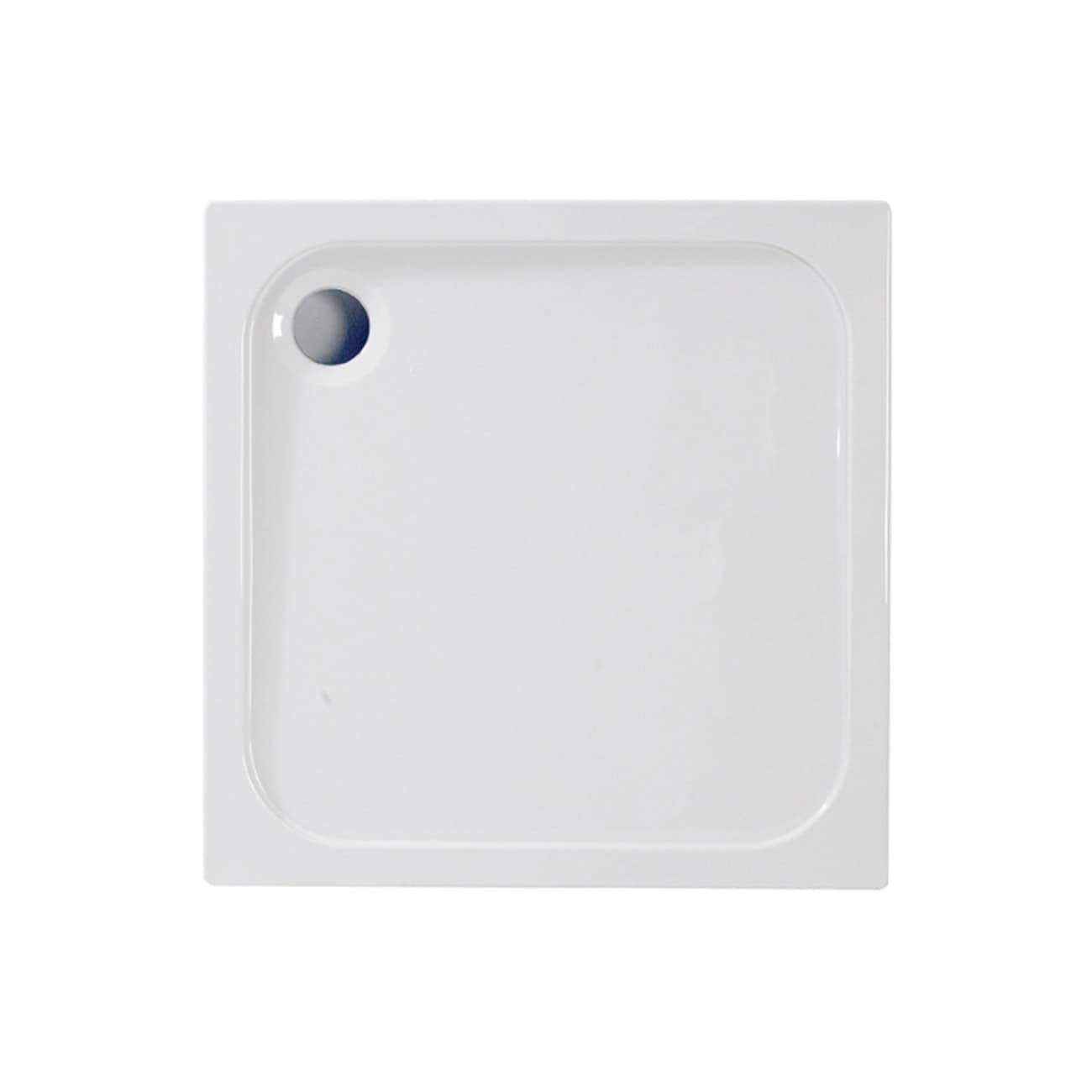 Smooth white corner shower tray with sleek design, ideal for modern bathroom renovations, providing easy access and a stylish look for comfortable showering.