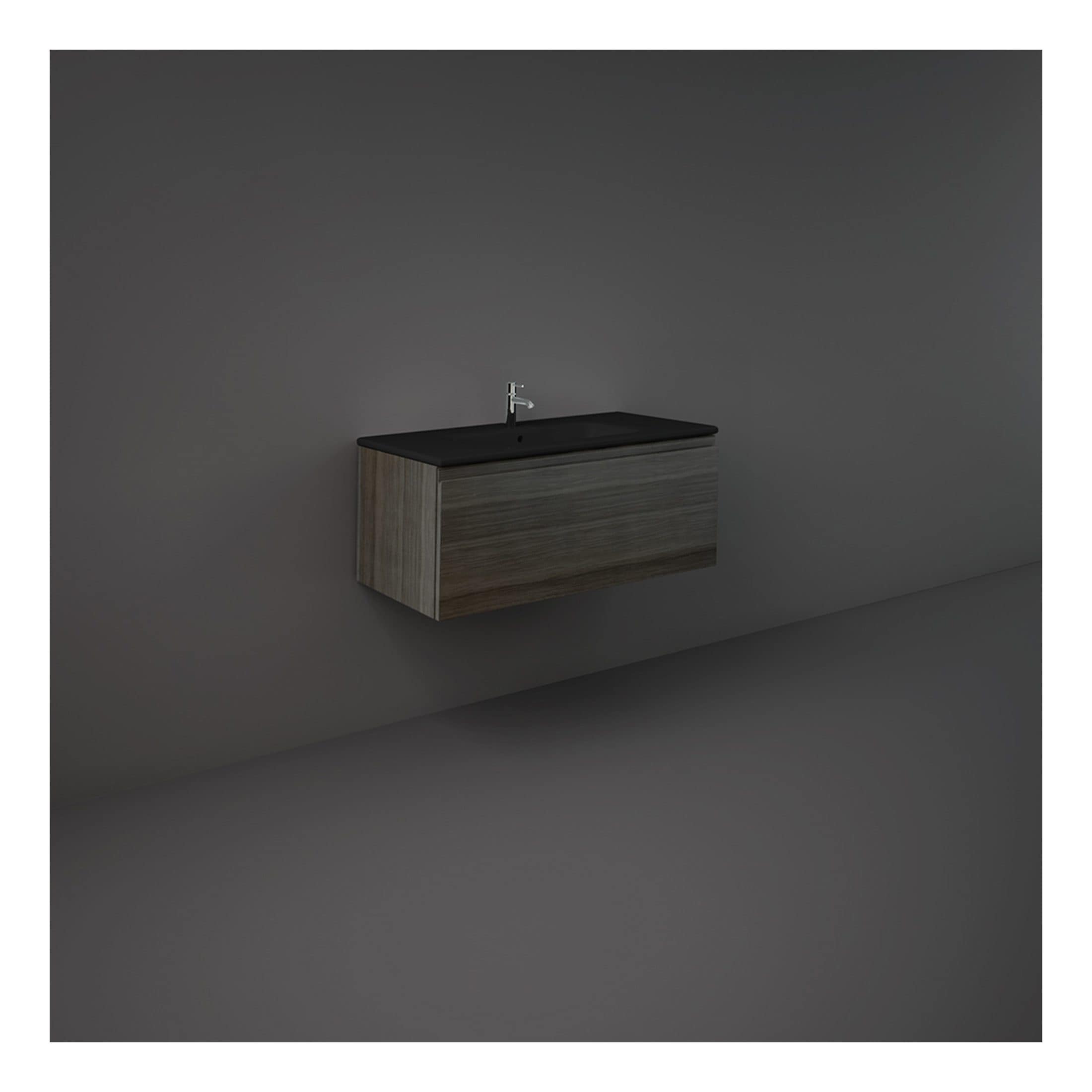 Sleek modern bathroom vanity with integrated sink and minimalist design, ideal for contemporary bathrooms and space-saving solutions. Perfect for stylish, functional bathroom decor.
