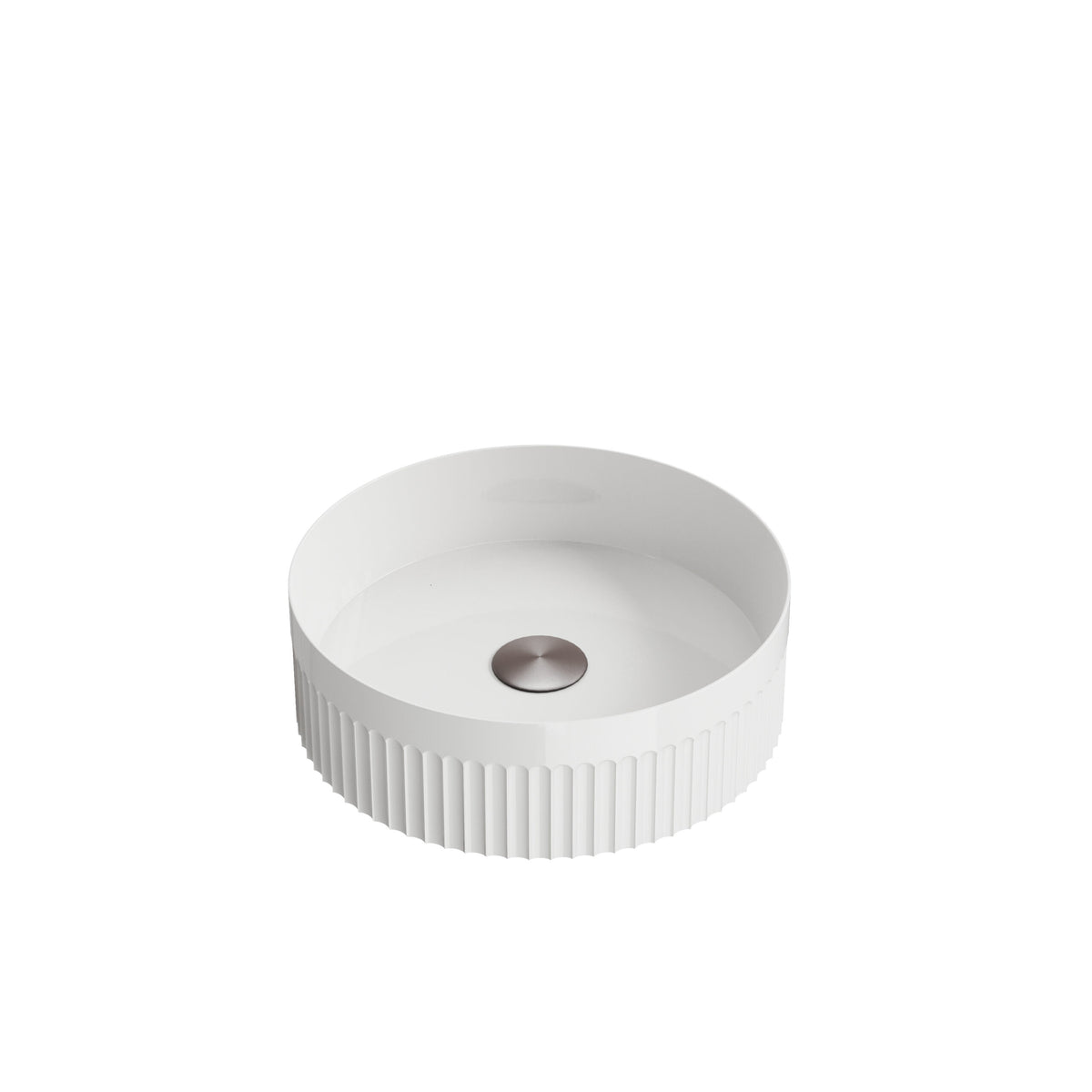 Scudo Linea Curve 600mm Fluted Vanity Unit With Basin