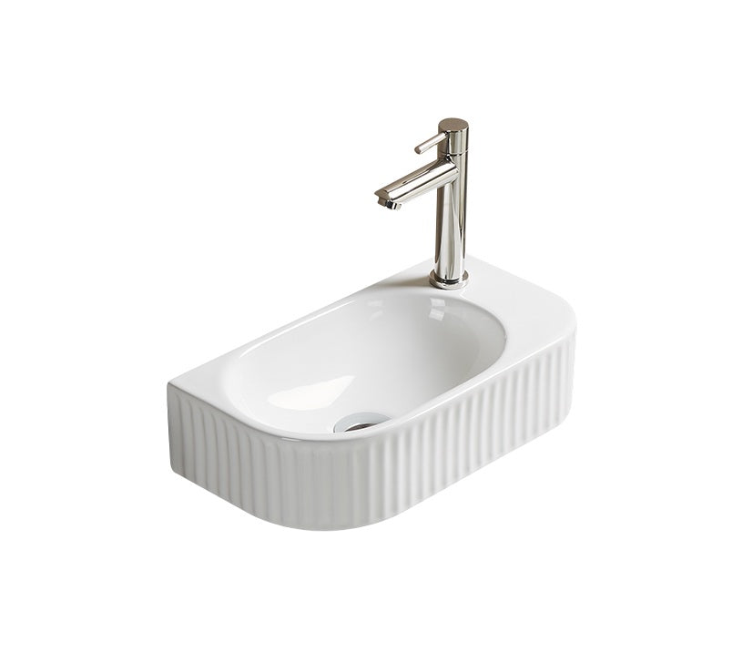 Scudo Fluted Cloakroom Countertop Basin
