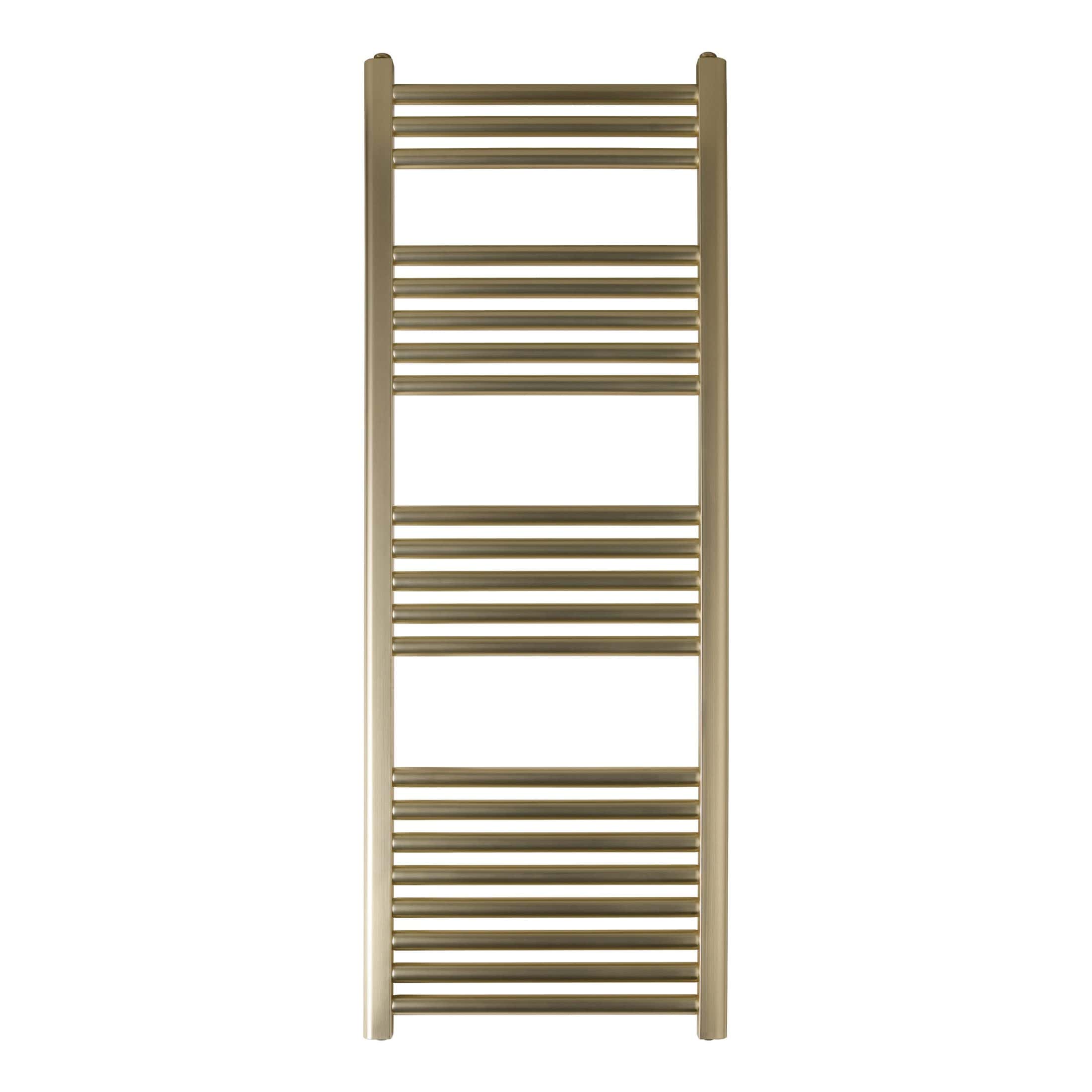High-quality stainless steel bathroom towel radiator with multiple heated bars, ideal for warm towel storage in modern bathrooms. Designed for efficient heat distribution and contemporary style.
