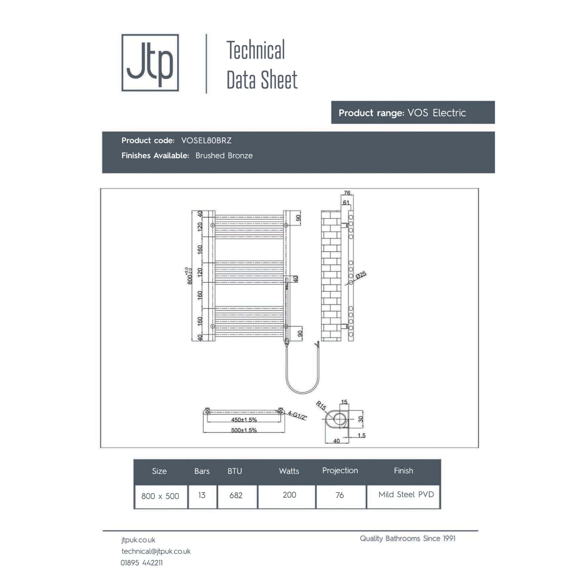 '- Elegant bathroom radiator with multiple heated bars in brushed bronze finish, ideal for modern bathroom heating solutions, showcasing sleek design and efficient warmth distribution.