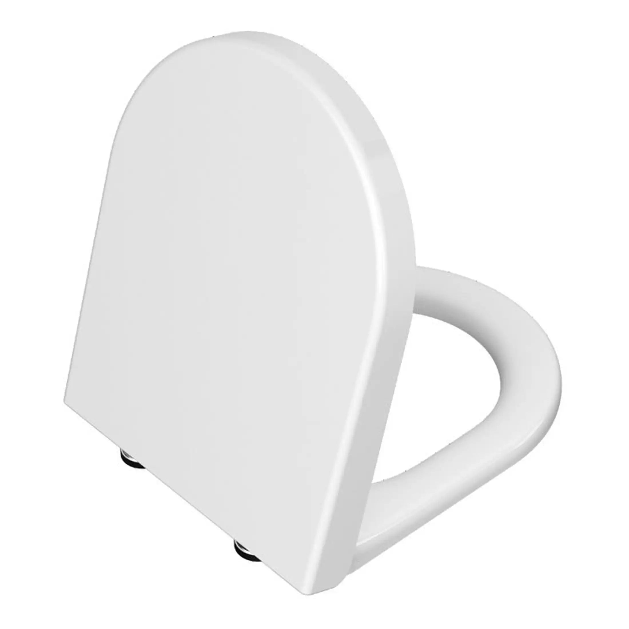 Modern white ceramic toilet with a sleek design, suitable for contemporary bathrooms and bathroom renovations. Perfect for efficient and stylish bathroom fixtures.