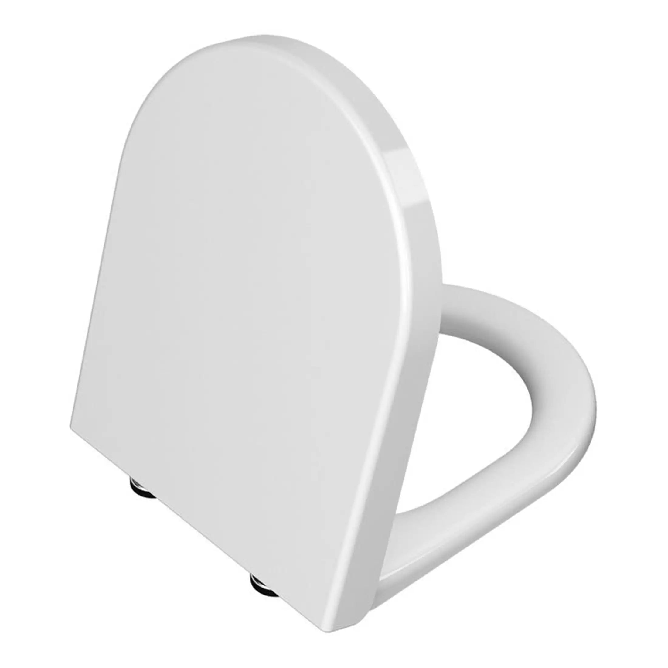 White portable toilet with modern design, perfect for outdoor or temporary bathroom needs, featuring a durable construction and compact size for convenience.