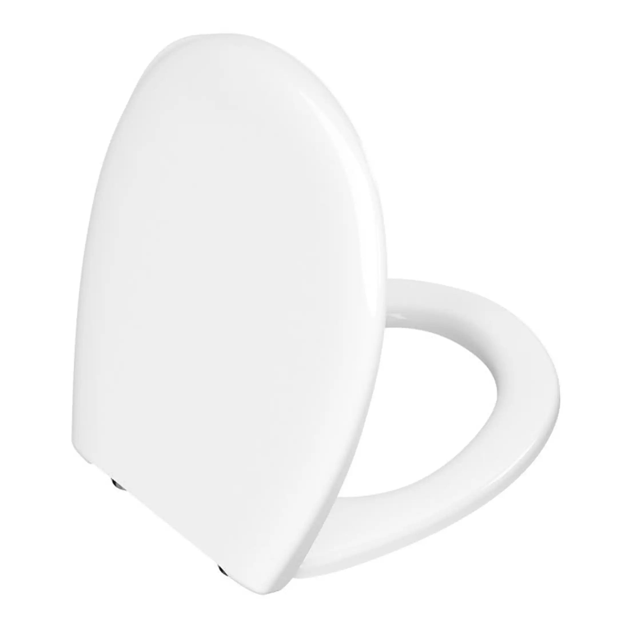 Toilet with smart lid and bidet function, modern bathroom fixture for hygiene and comfort, suitable for contemporary bathroom renovation, sleek white design.