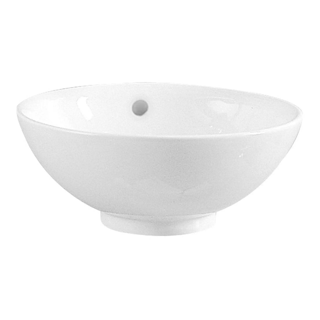 Sleek white ceramic bathroom sink with smooth curves and a centrally located drain hole, ideal for modern bathroom interiors and easy cleaning. Perfect for contemporary bathroom designs.
