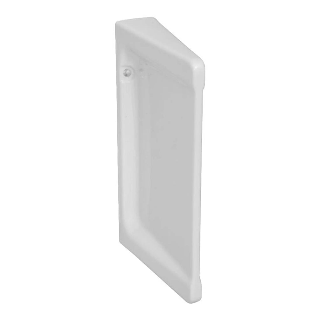 White laminated bathroom panel for shower enclosures and waterproof wall cladding, featuring smooth surface and durable material from Bubly Bathrooms.
