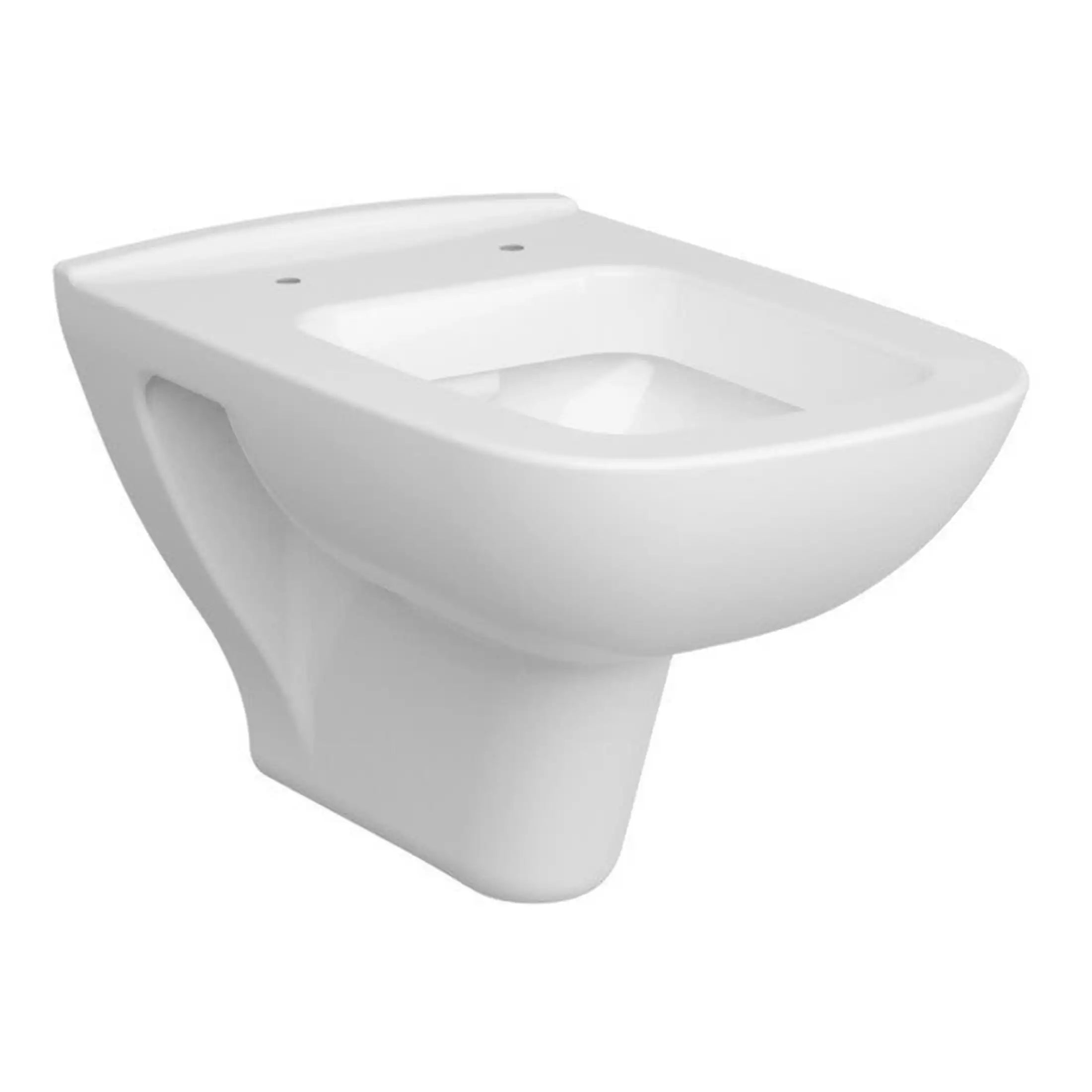 White ceramic wall-mounted bidet with sleek modern design, ideal for contemporary bathrooms. Featuring smooth curves and efficient fixture for hygiene and comfort. Perfect for stylish bathroom upgrades.