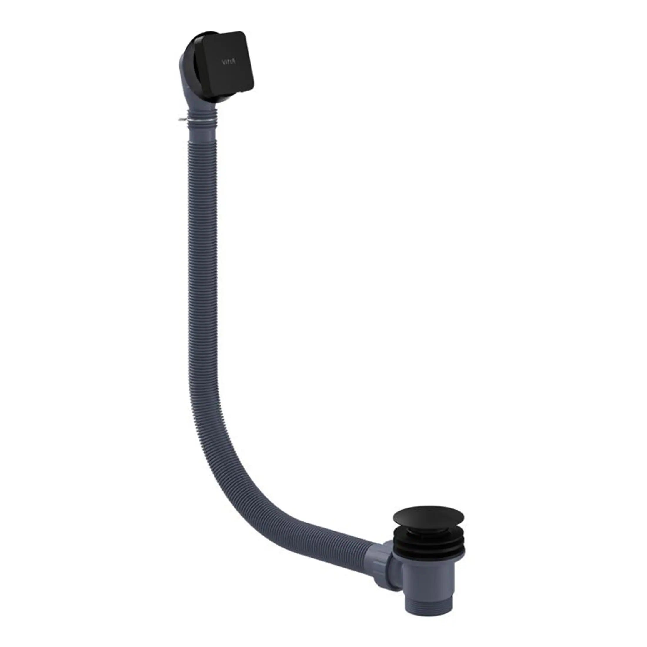 Flexible bathroom sink waste pipe with pop-up waste, suitable for modern bathroom installations, includes durable materials and easy installation for an improved bathroom sink experience.