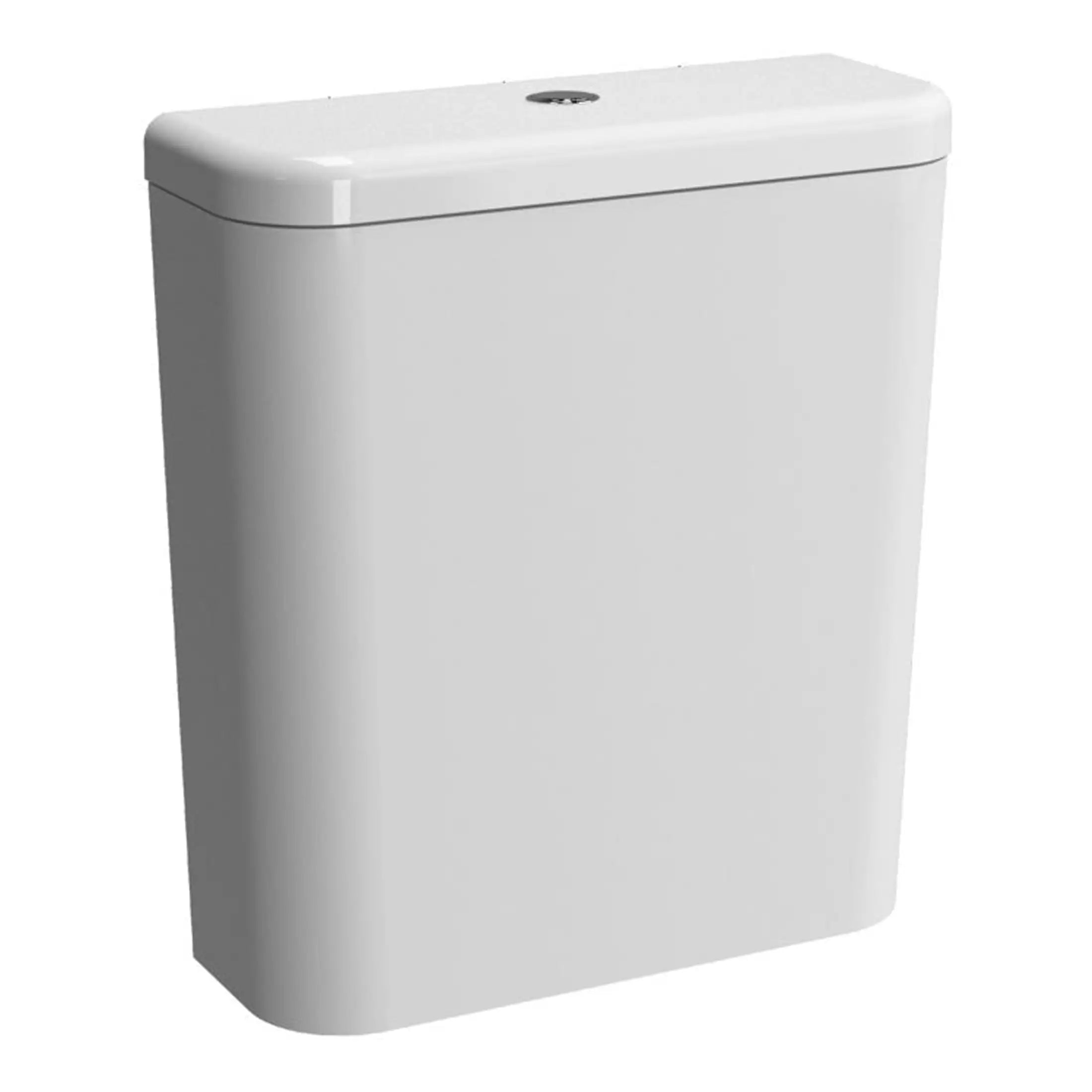 Toilet cistern with modern, sleek design for bathroom installations and renovations. Suitable for efficient flush systems, blending seamlessly into contemporary bathroom décors.