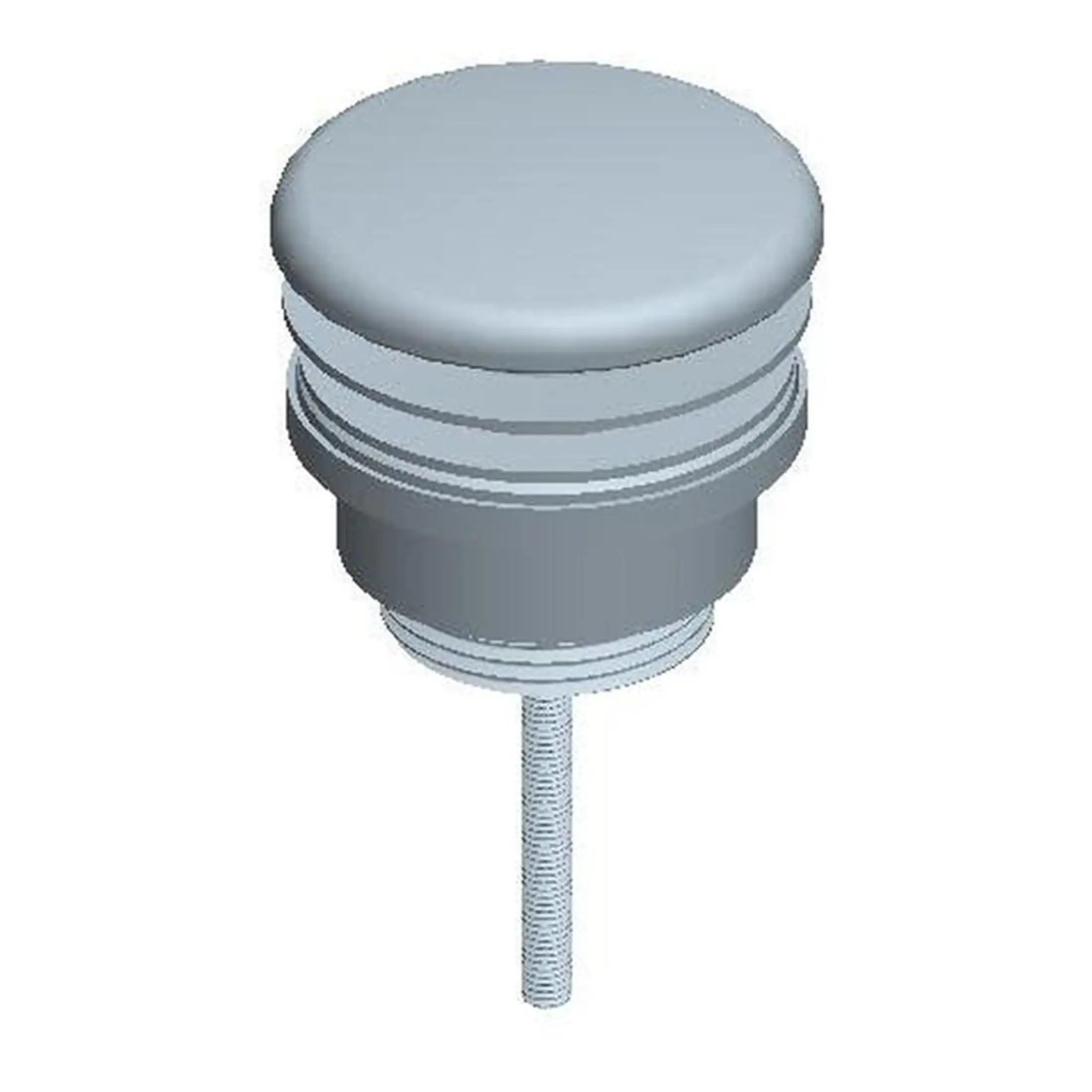 Flush plate button for bathroom toilet repair and maintenance, compatible with modern flush systems. Suitable for upgrading or replacing toilet flush buttons in residential bathrooms.