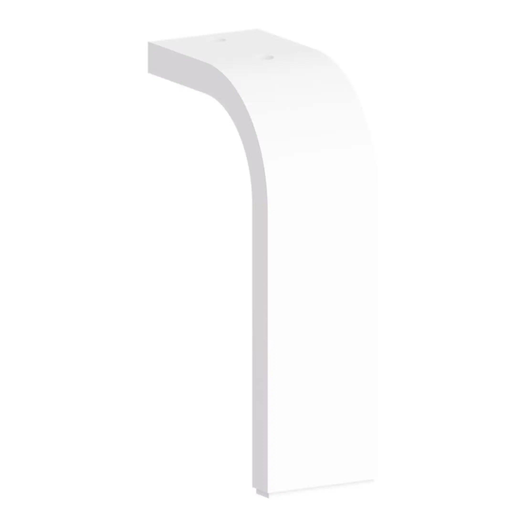 Sleek white freestanding bathroom faucet with modern design, perfect for contemporary bathrooms seeking stylish and functional fixtures.