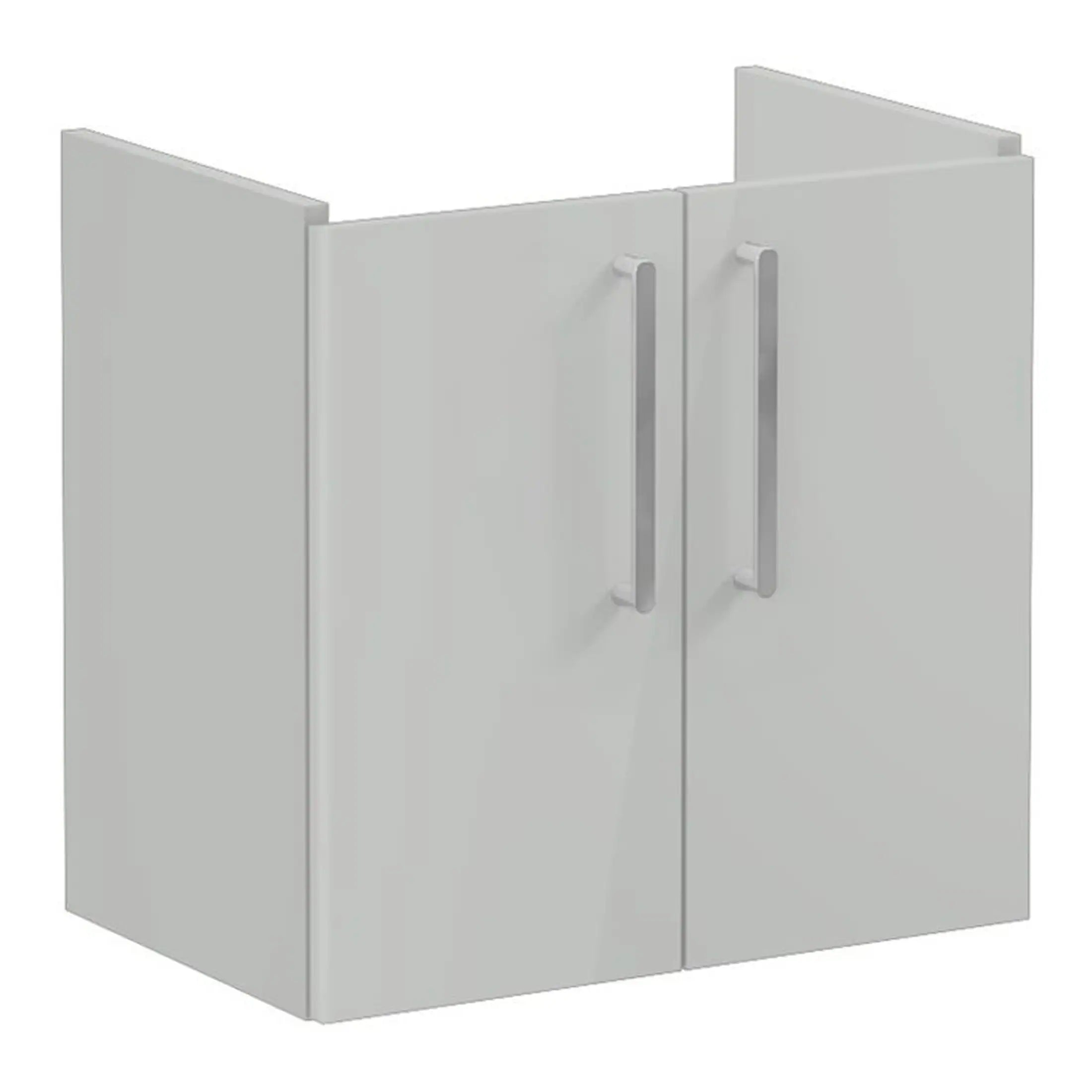 Sleek white bathroom cabinet with modern handles, ideal for bathroom storage and organisation. Durable, stylish, and functional bathroom furniture solution.