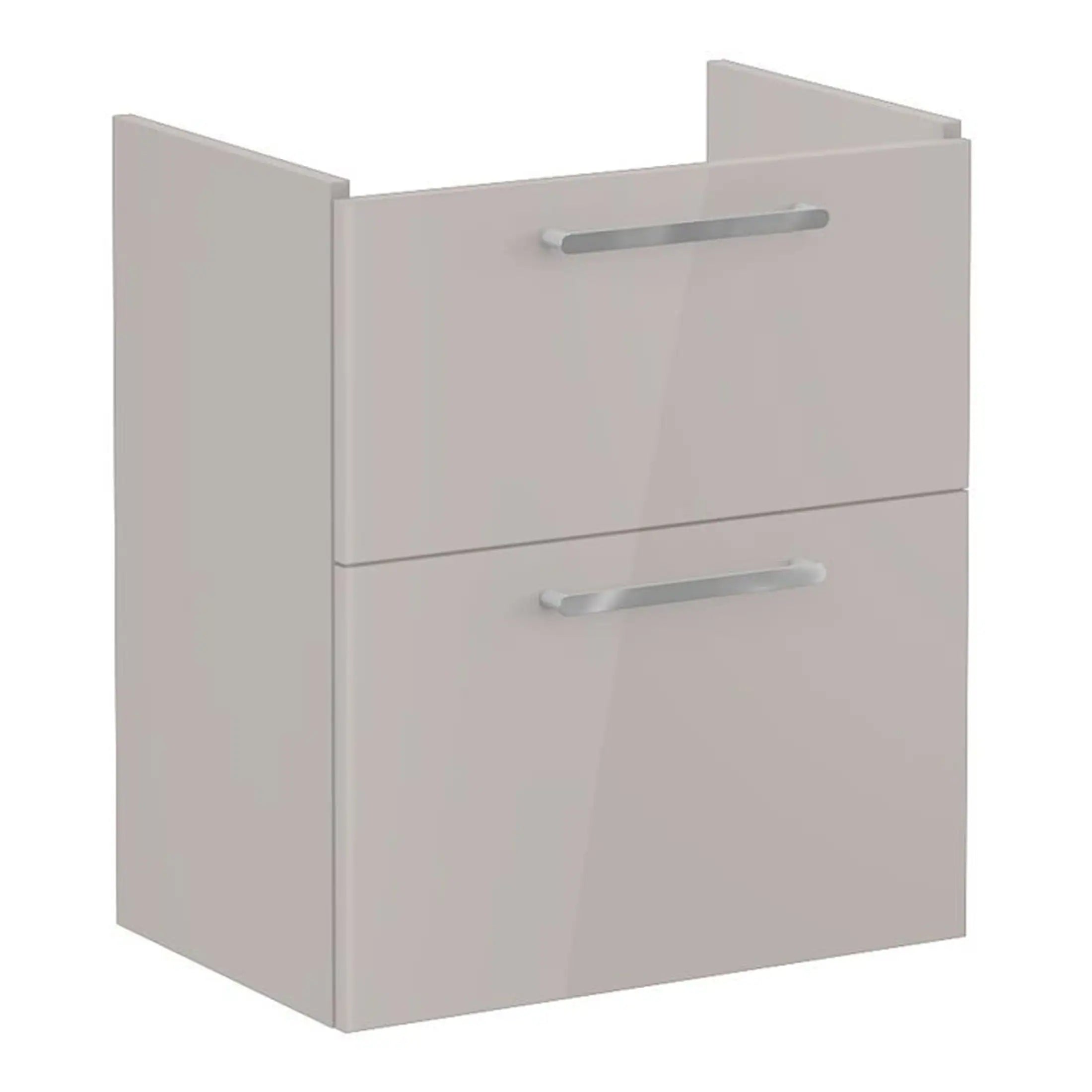 Sleek white bathroom cabinet with modern chrome handles, ideal for Bathroom storage solutions, enhancing bathroom organisation and style. Perfect for contemporary bathroom design.