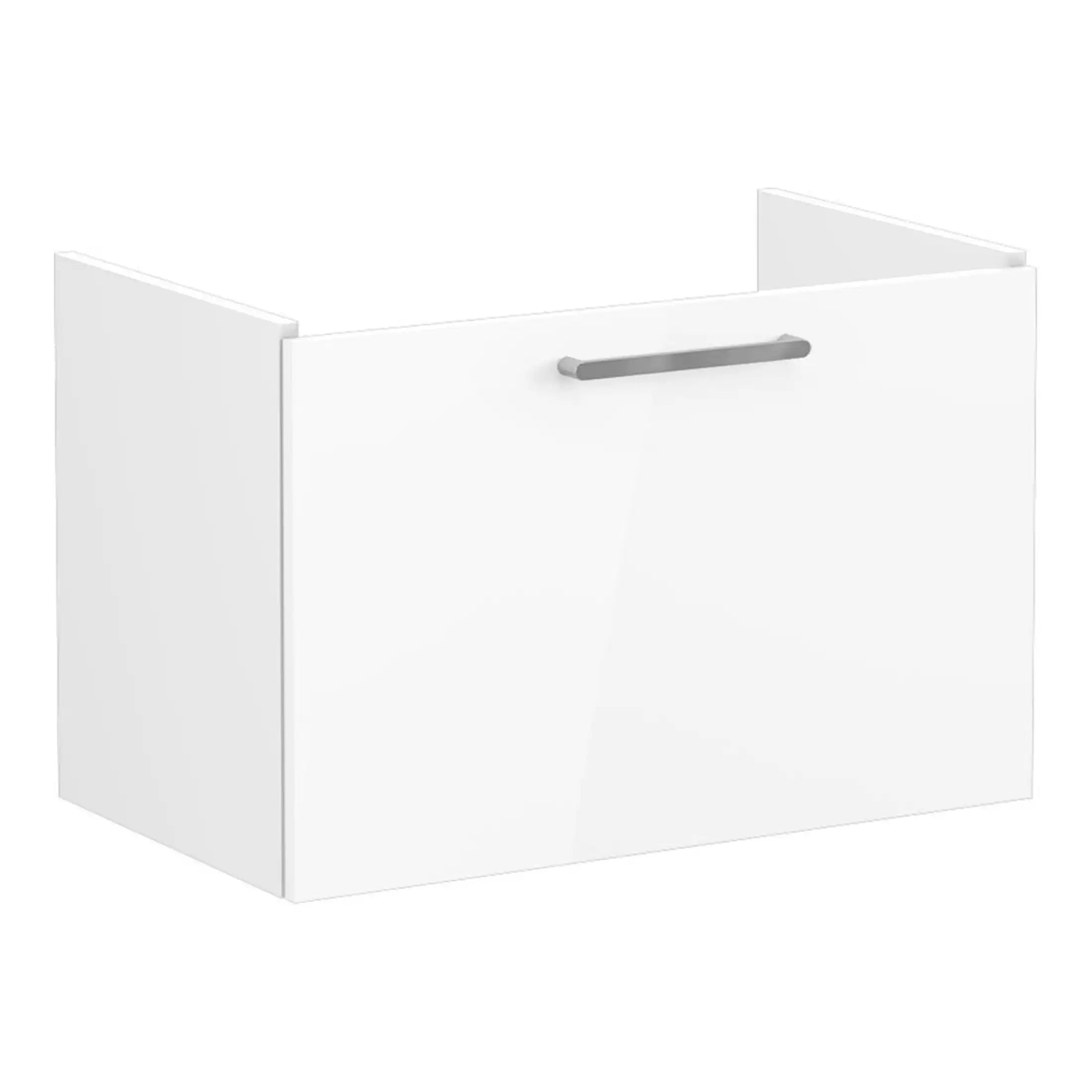 VitrA Root Flat 80cm 1 Drawer Washbasin Unit - Anthracite High Gloss