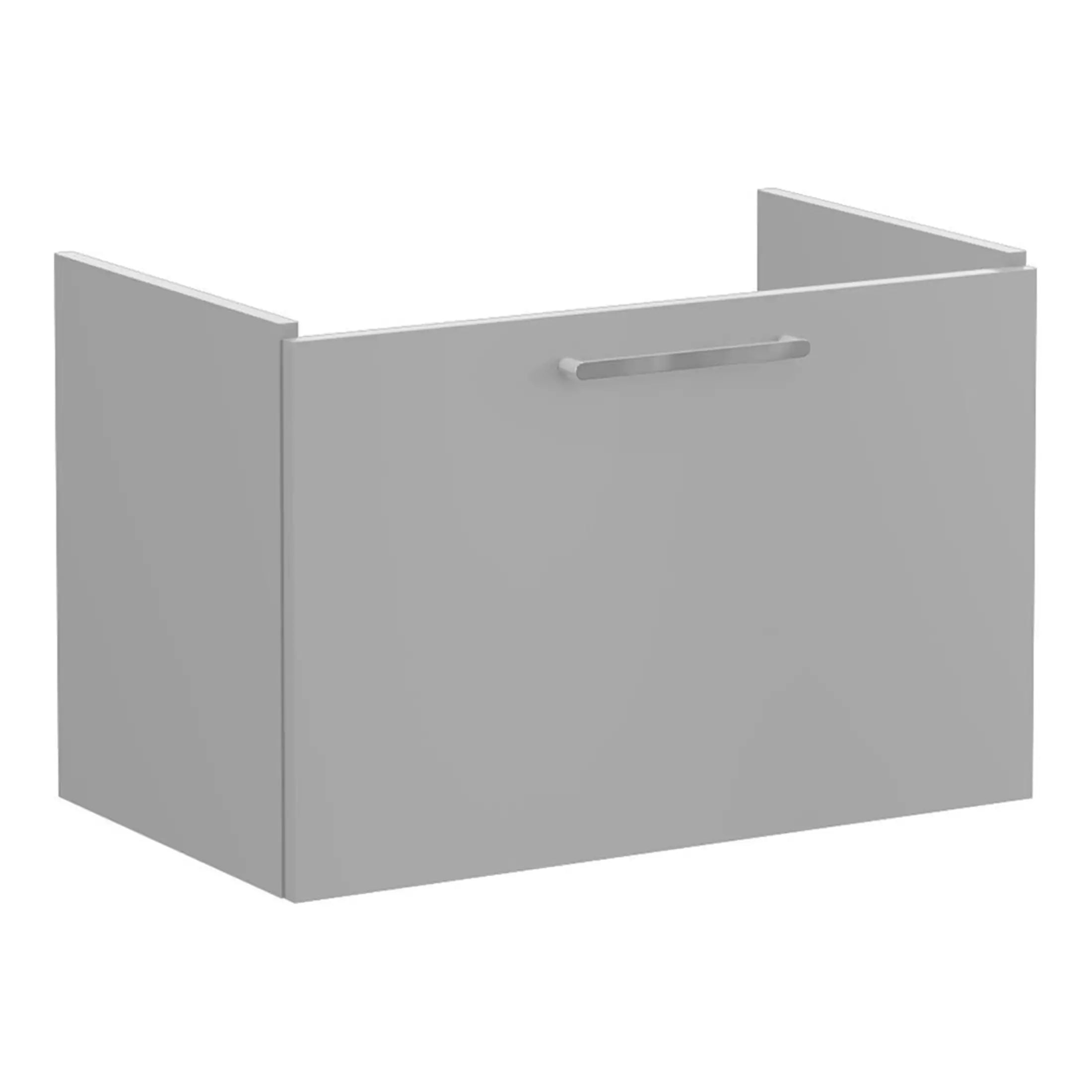 Modern white bathroom wall-mounted cabinet with handle, ideal for bathroom storage and organisation, sleek design perfect for contemporary bathroom decor.