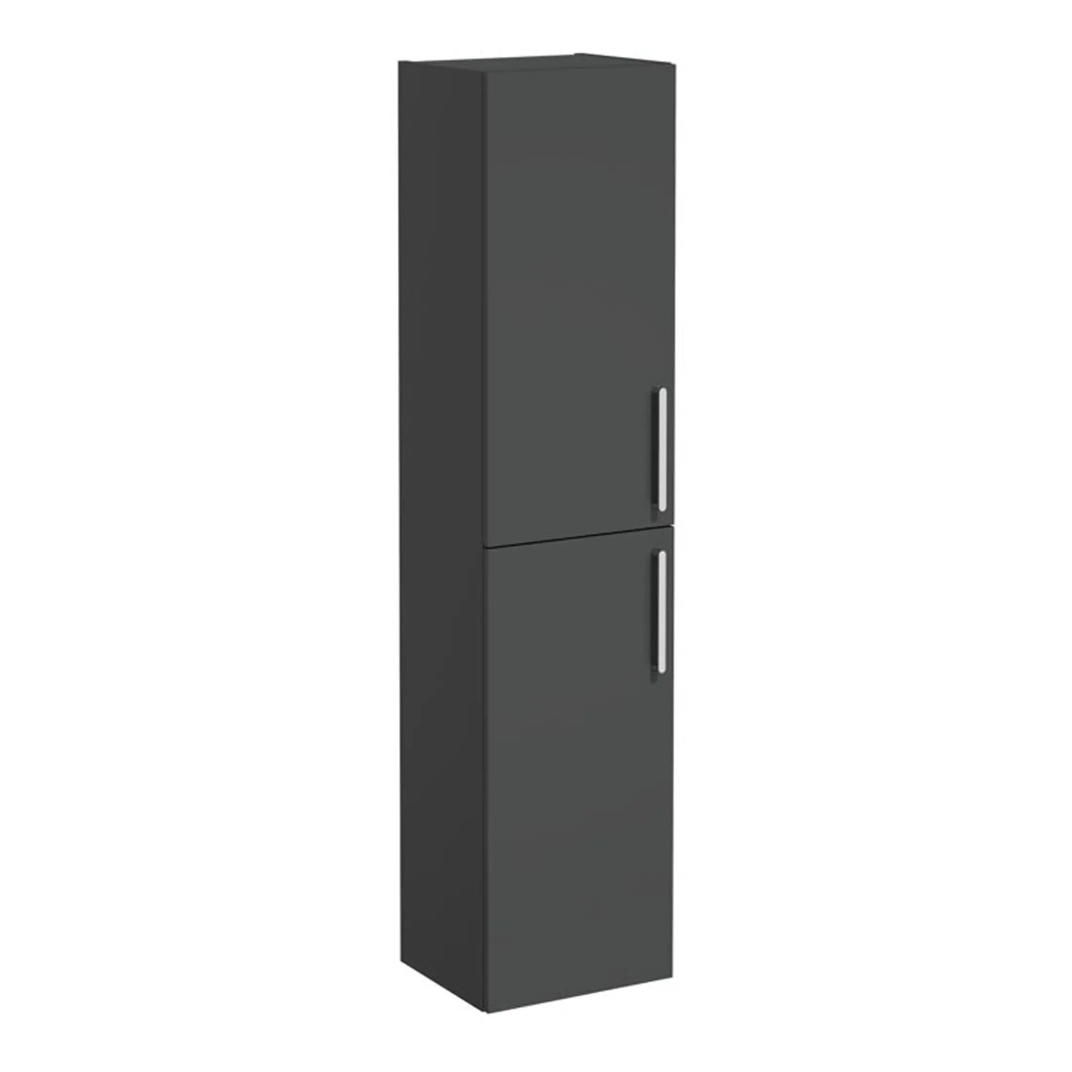 High-quality black bathroom storage cabinet with dual doors, ideal for organising toiletries and essentials in modern bathrooms. Durable and stylish design complements contemporary bathroom decor.