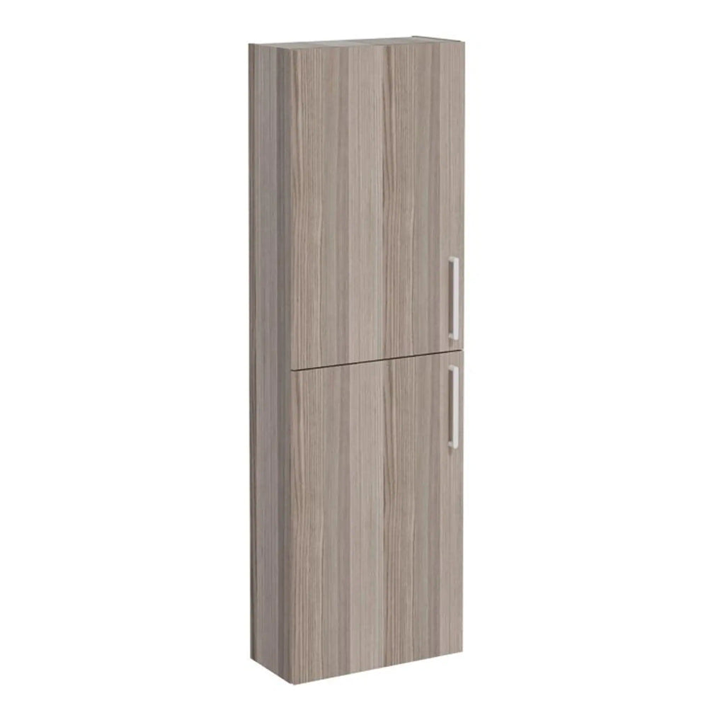 VitrA Root Flat 55cm 2 Door Slim Tall Unit (LH Hinge) - Anthracite High Gloss